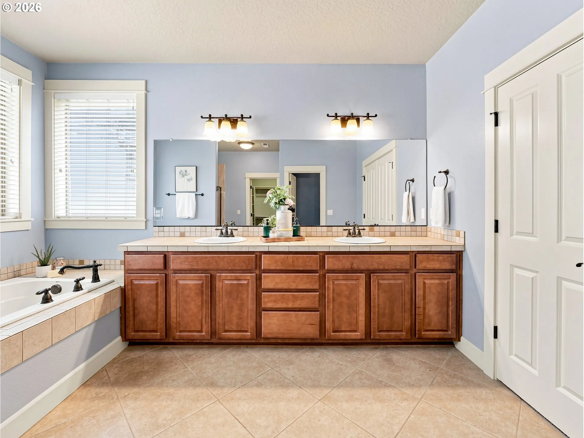 Bathroom, Attached-Double Sinks