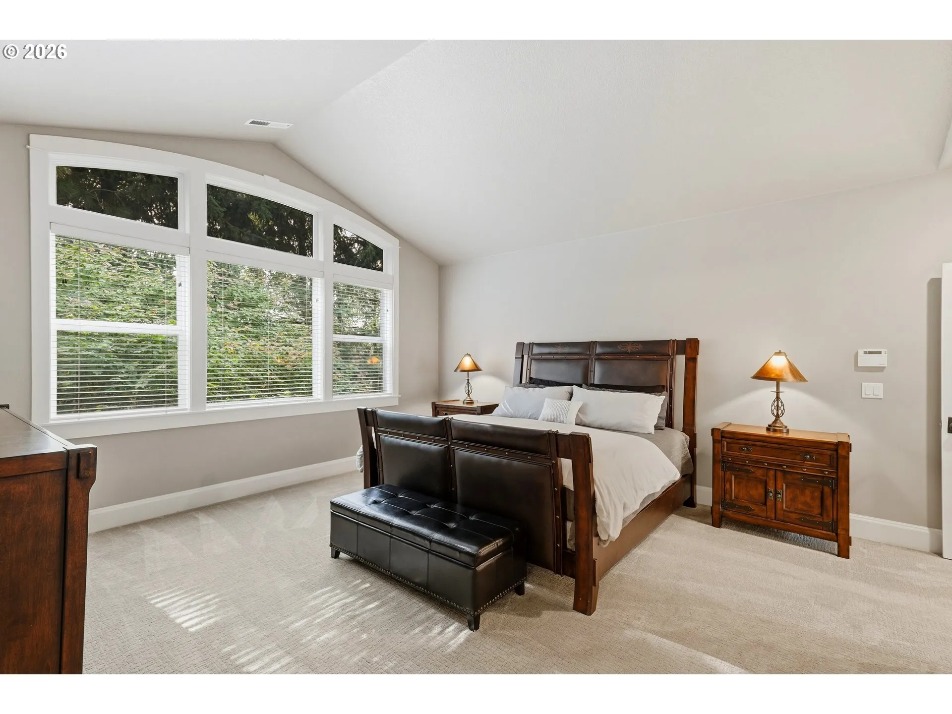 Owner's Suite Bedroom-Vaulted Ceilings