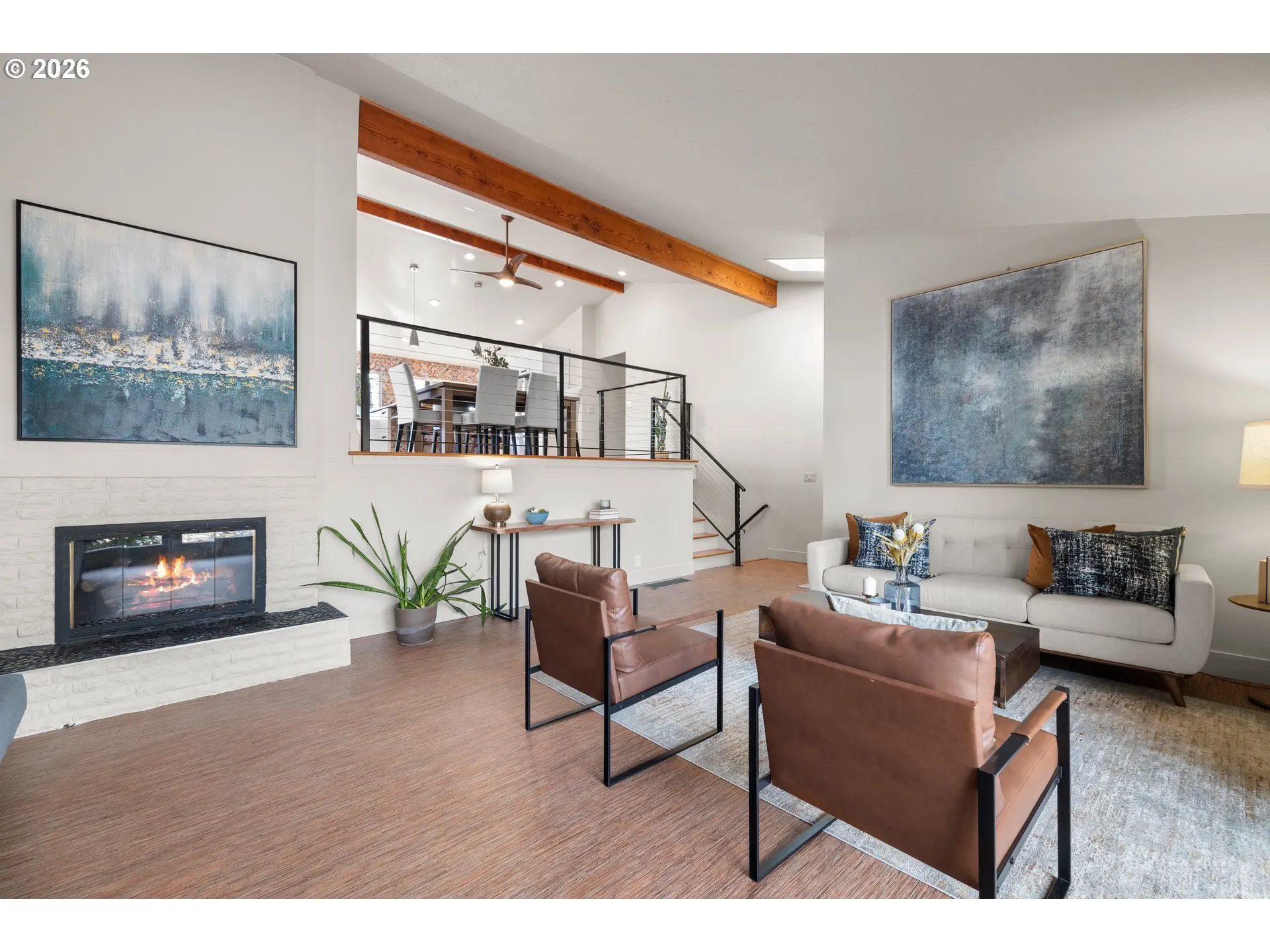 Living Room-Fireplace