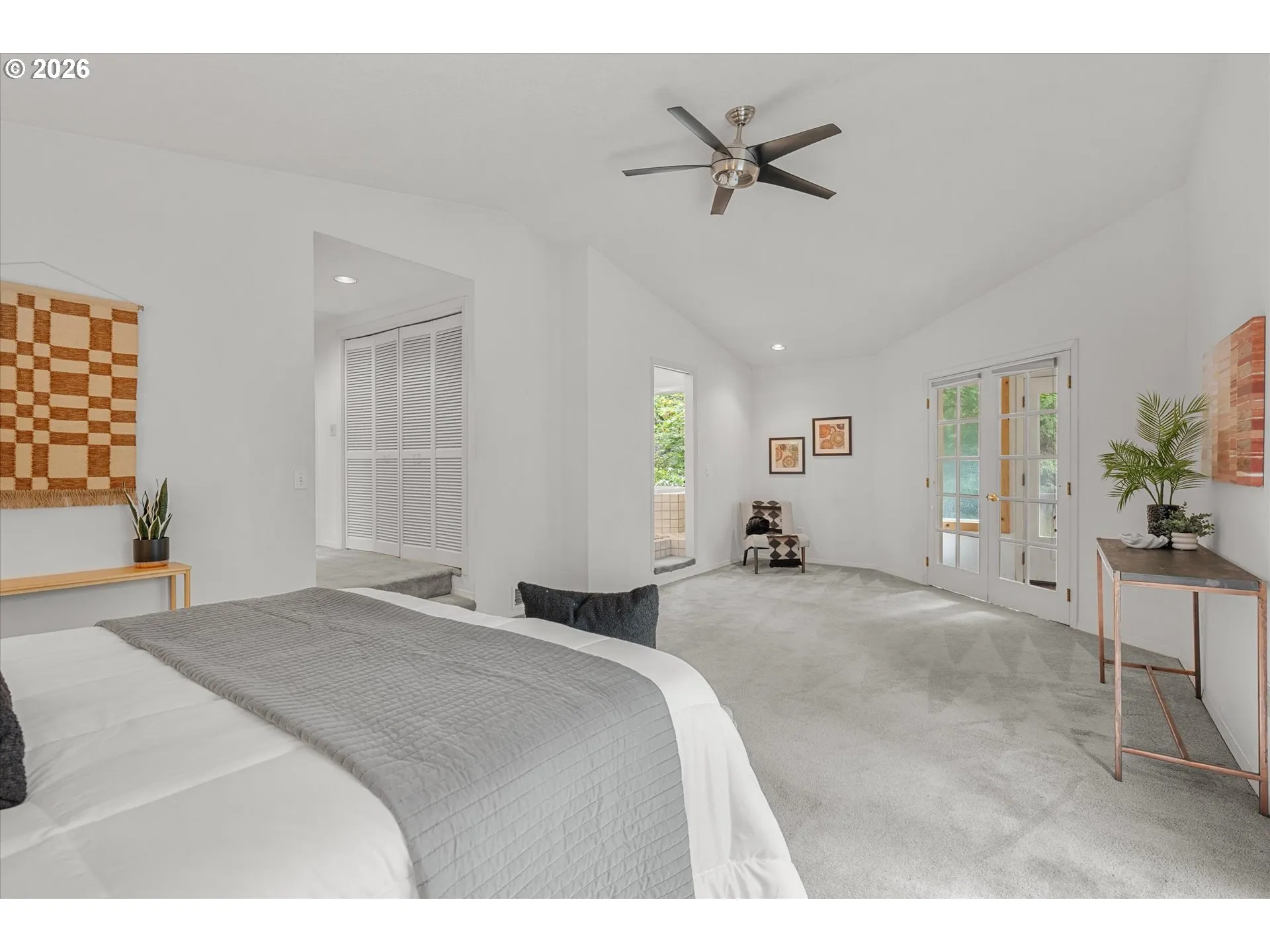 Owner's Suite Bedroom-Vaulted Ceilings