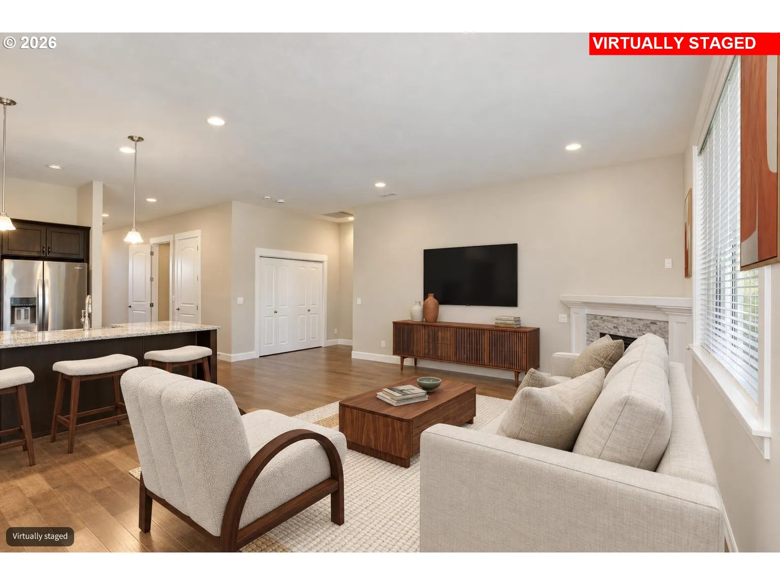 Living Room-Fireplace