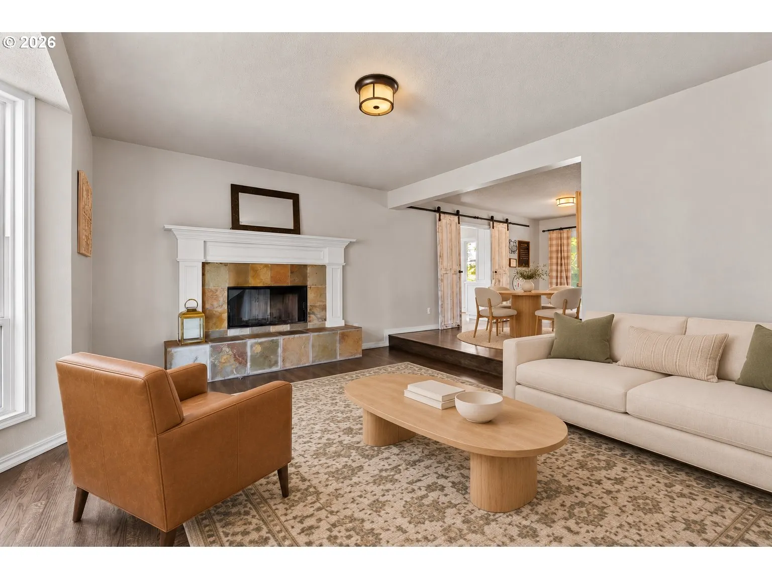 Living Room-Fireplace