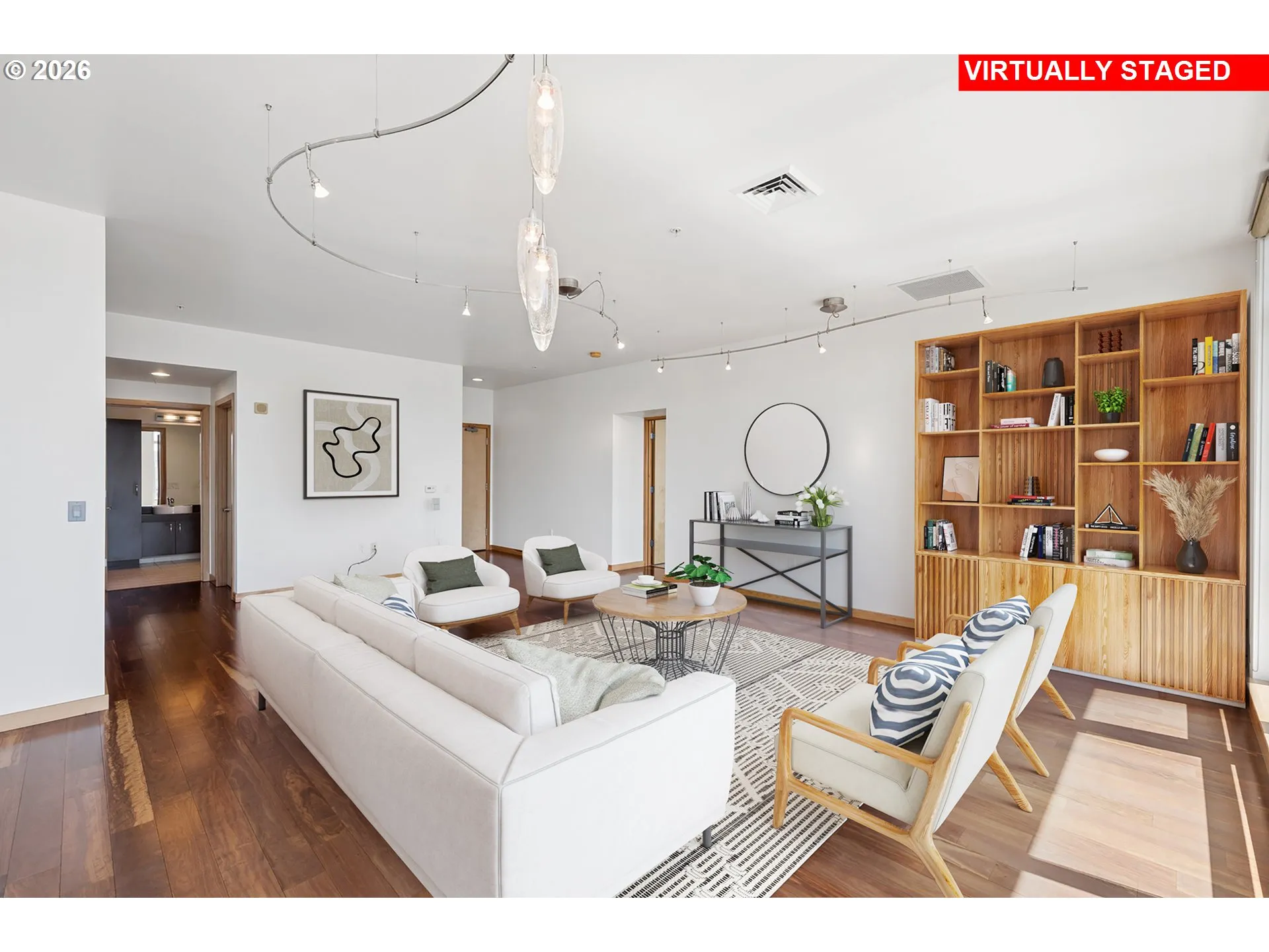 Living Room-Built-In Shelving