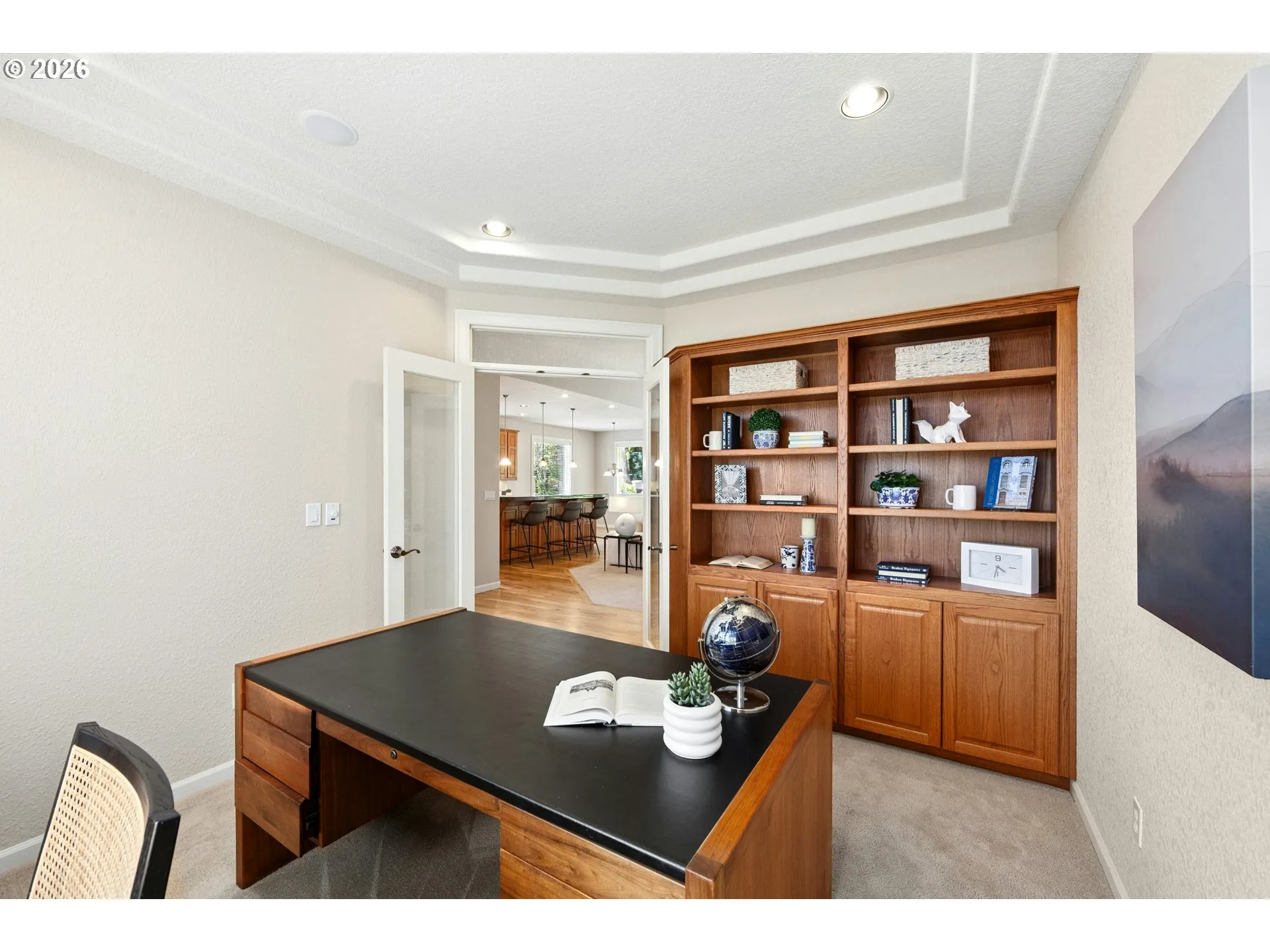 Den/Office-Coffered Ceilings