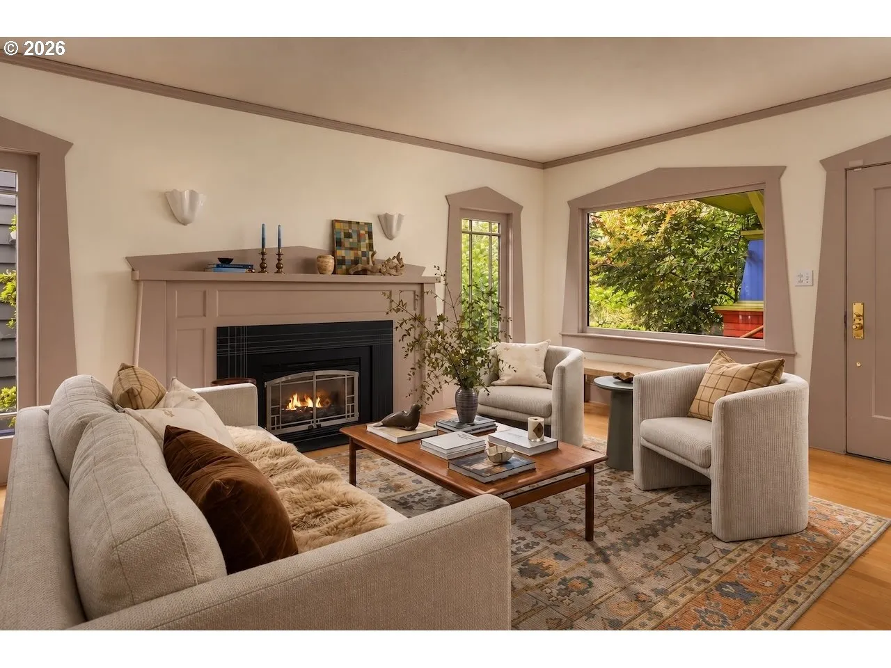 Living Room-Fireplace