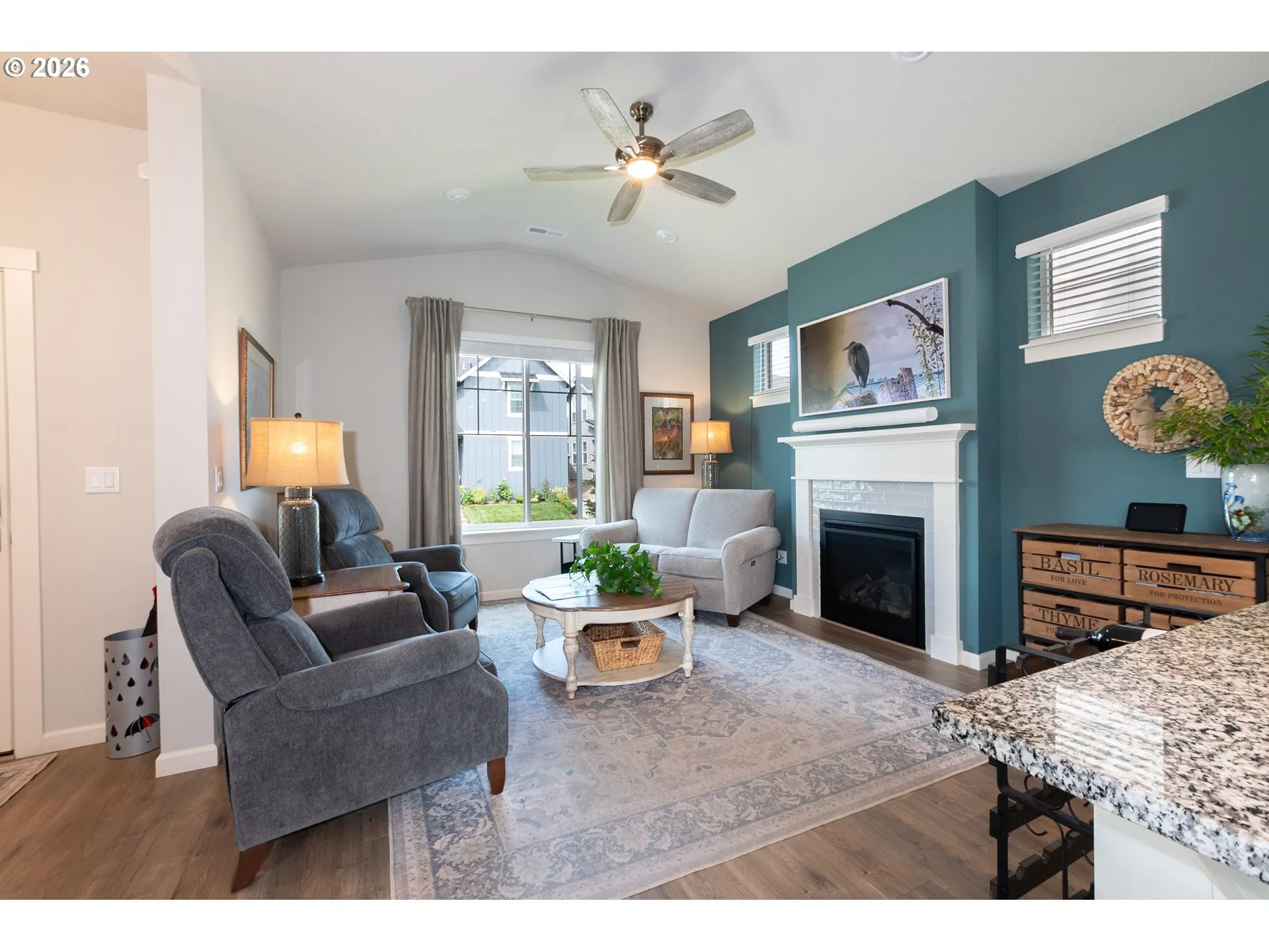 Living Room-Fireplace