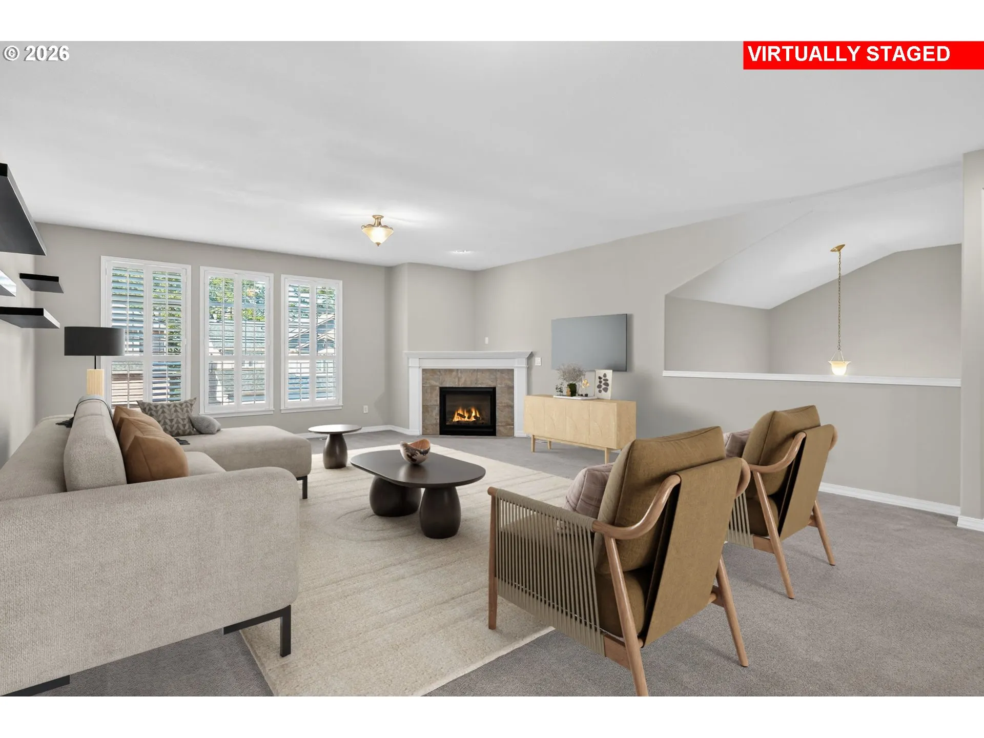Living Room-Fireplace