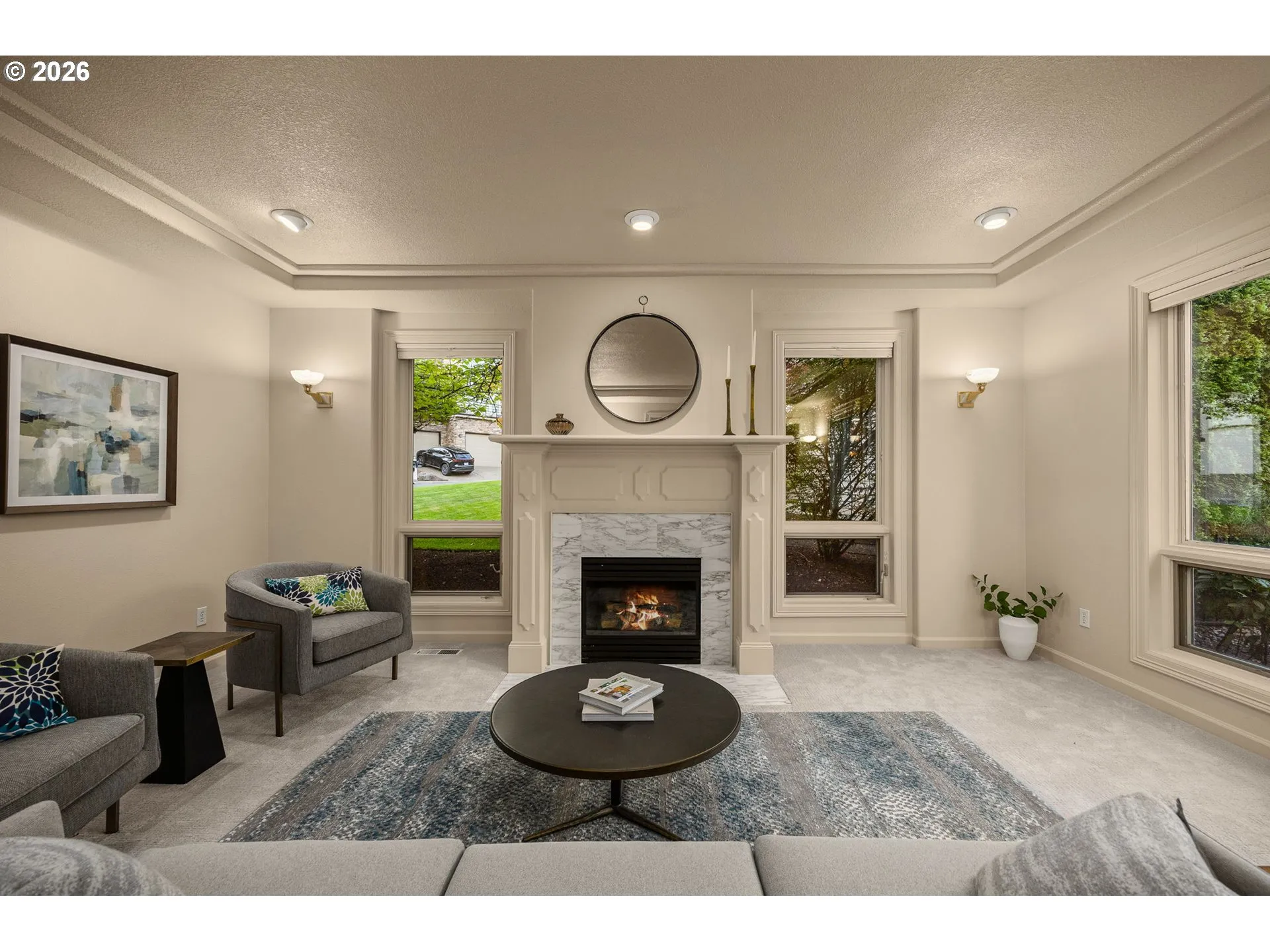 Living Room-Fireplace