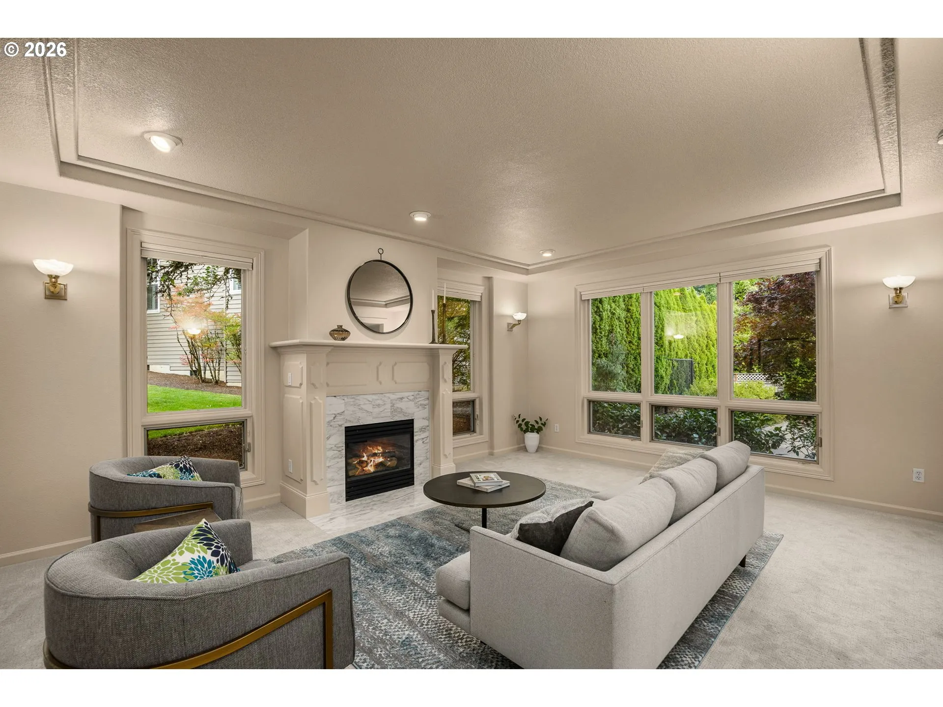 Living Room-Fireplace