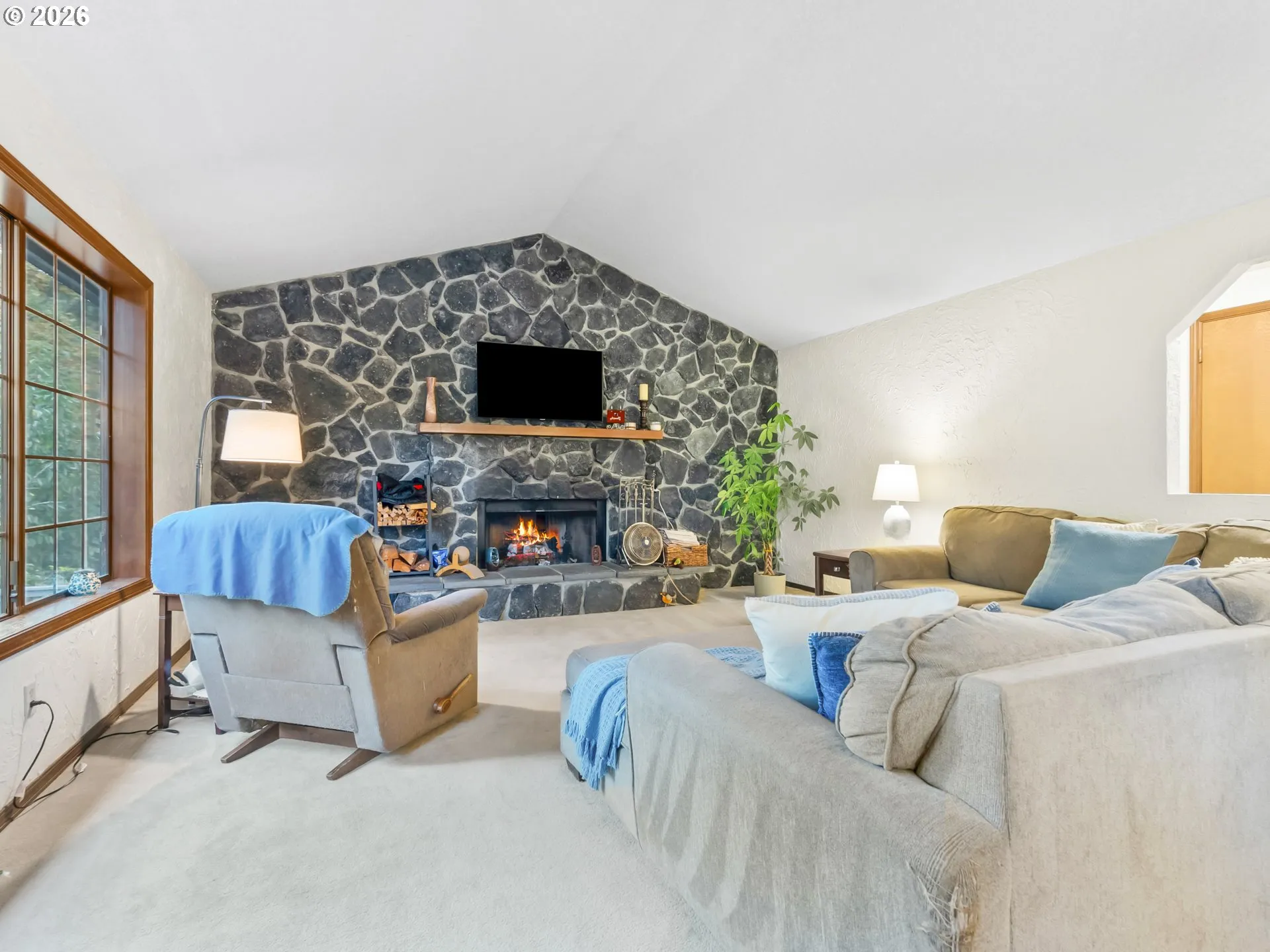 Living Room-Fireplace