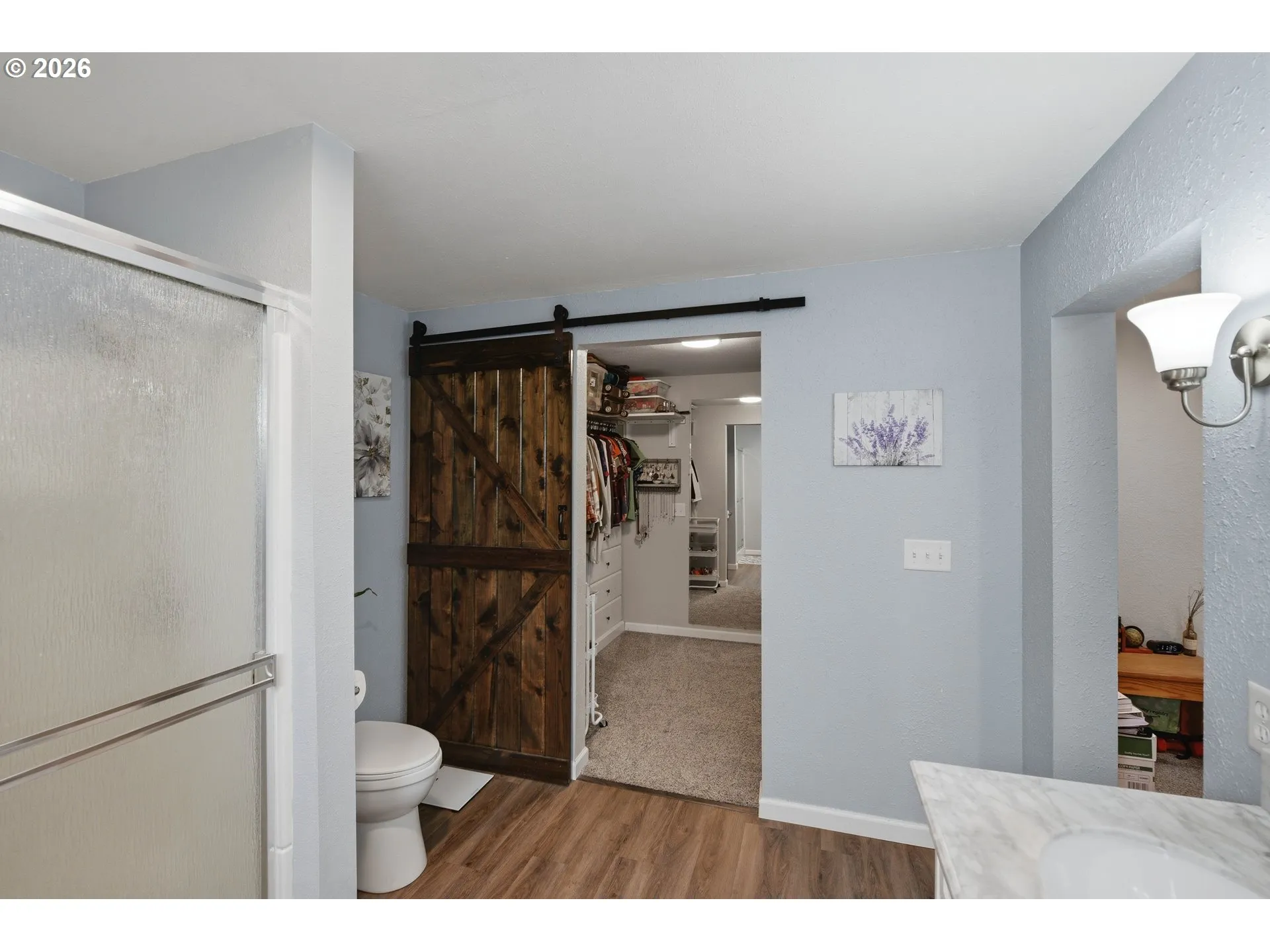 Attached Bathroom #1-Walk-In Closet