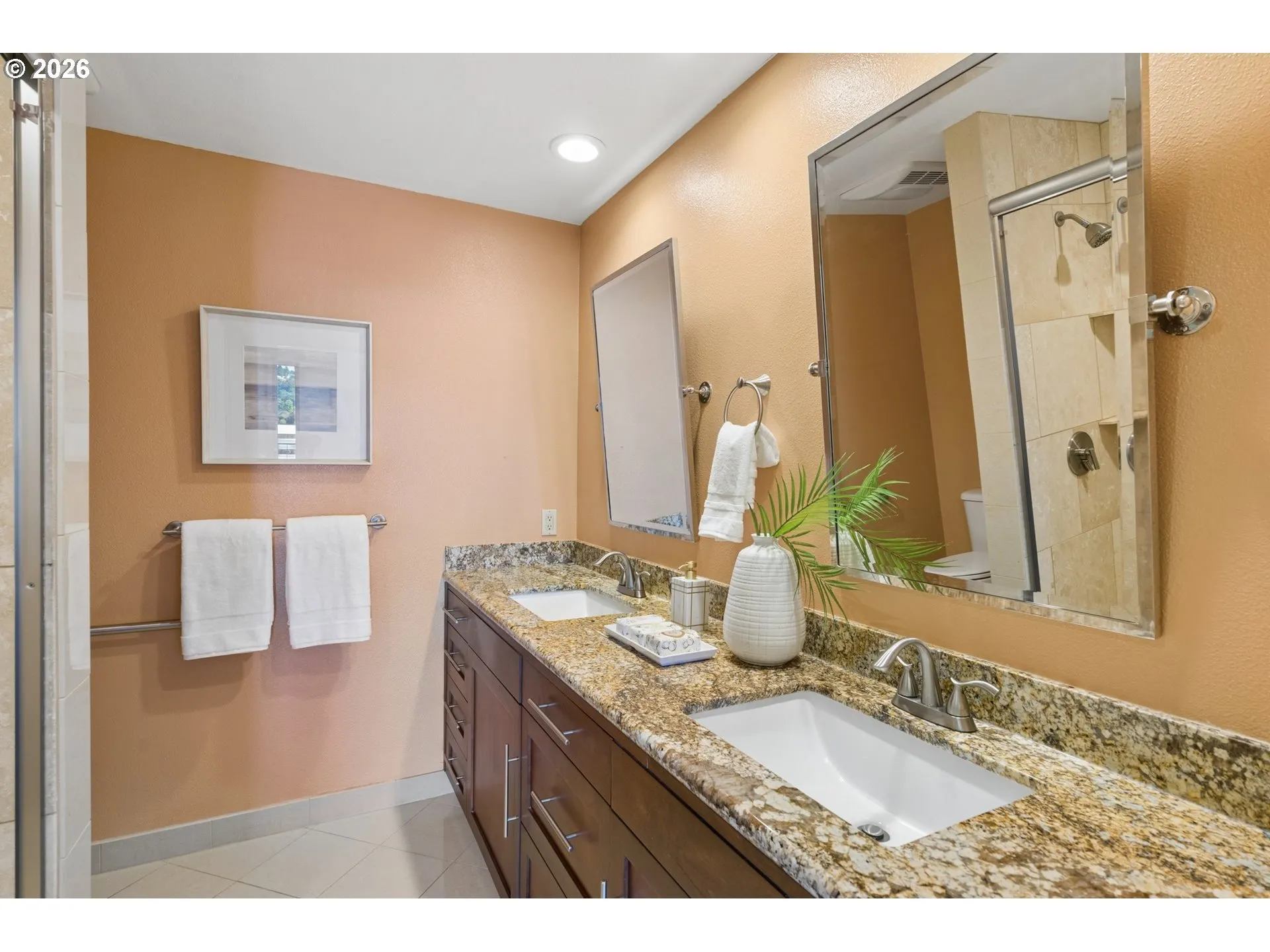 Bathroom, Attached-Double Sinks