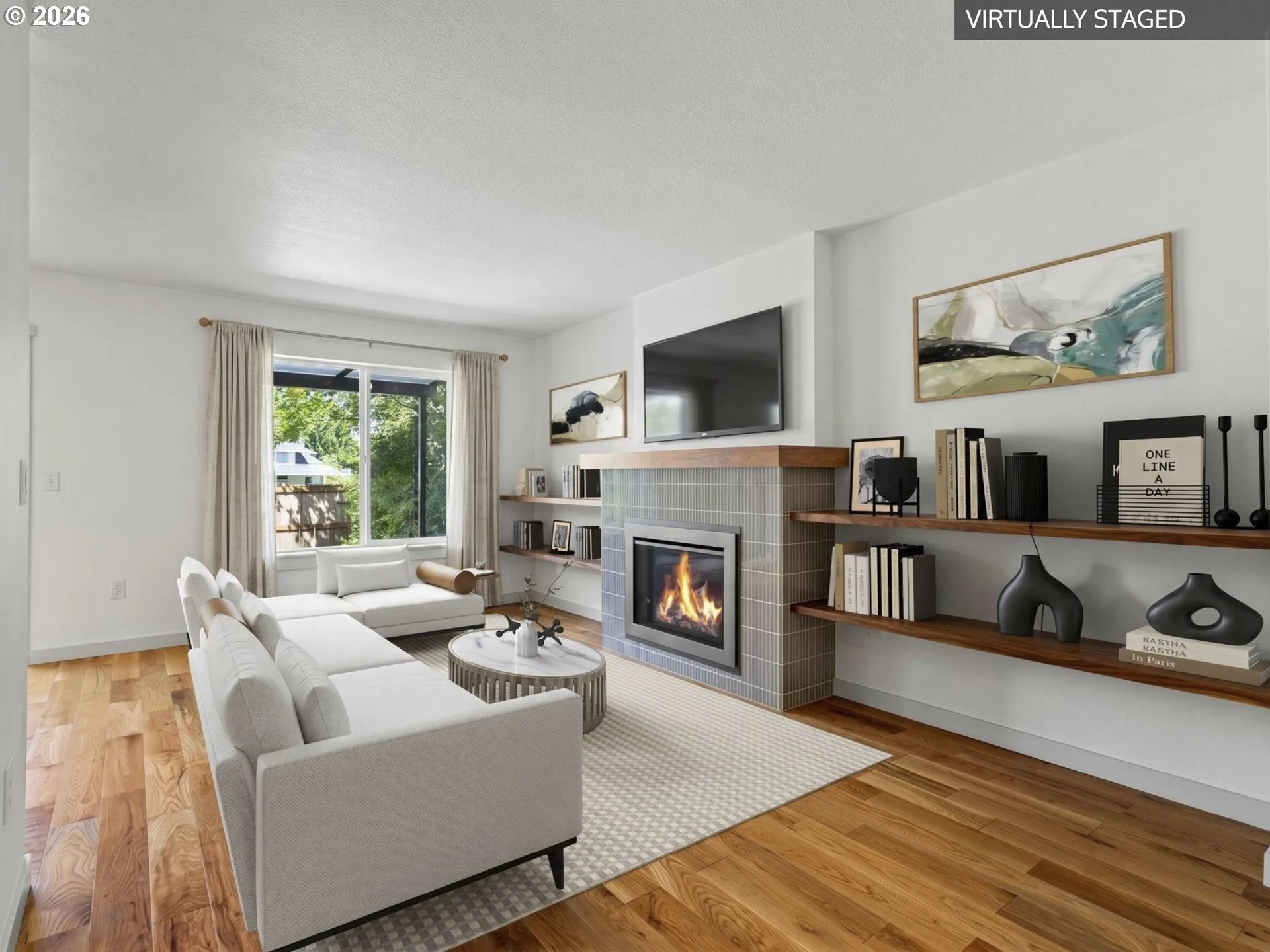 Living Room-Fireplace