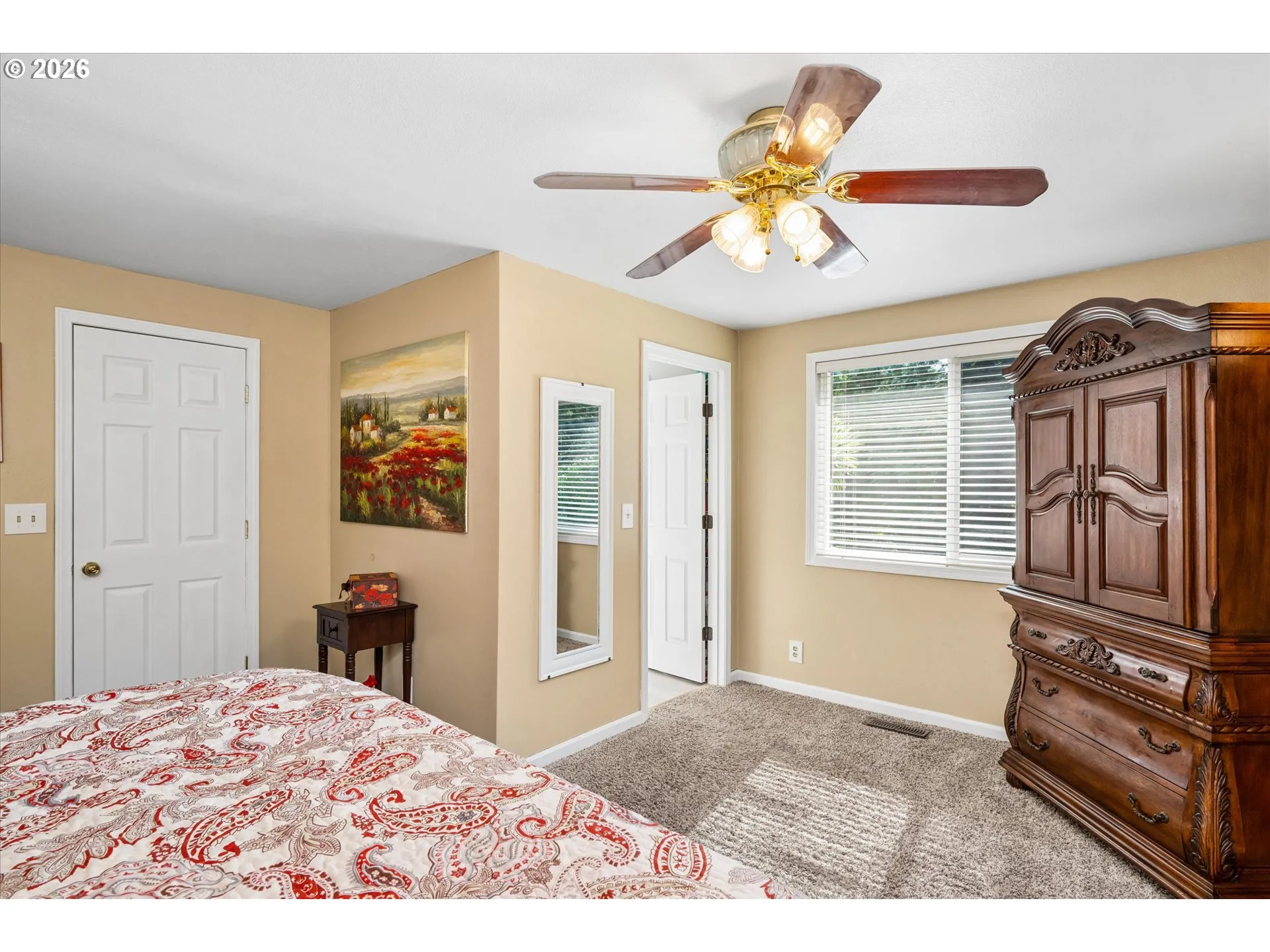 Bedroom, Primary-Ceiling Fan