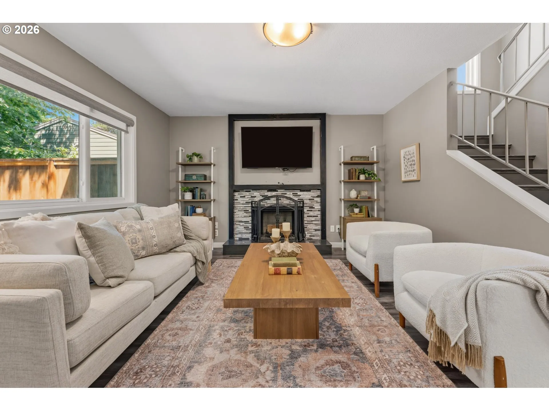 Living Room-Fireplace