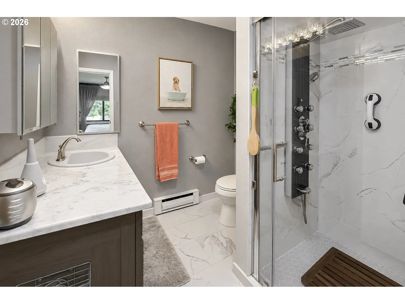 Bathroom, Attached-Walk in Shower
