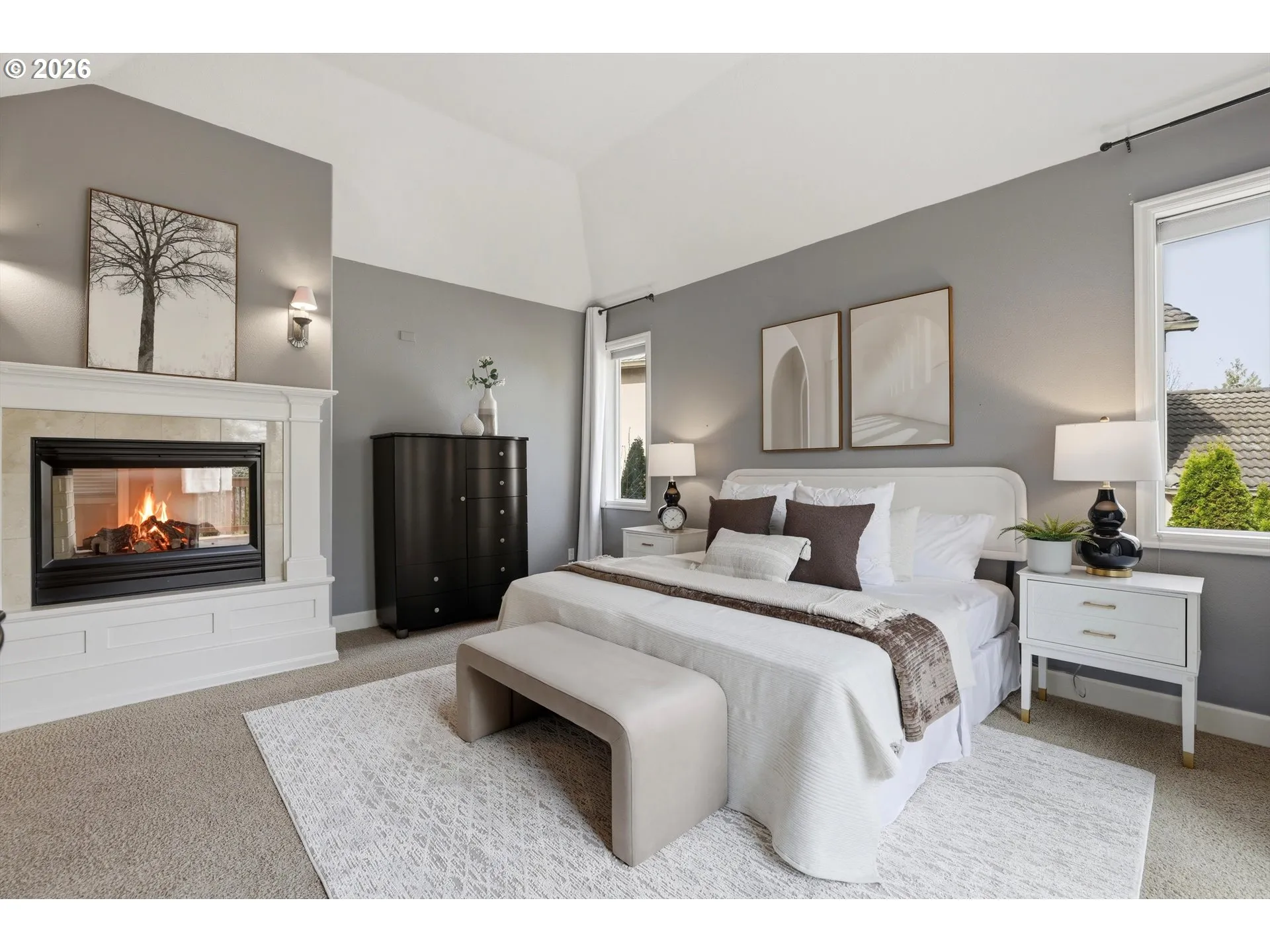 Primary Bedroom-Fireplace
