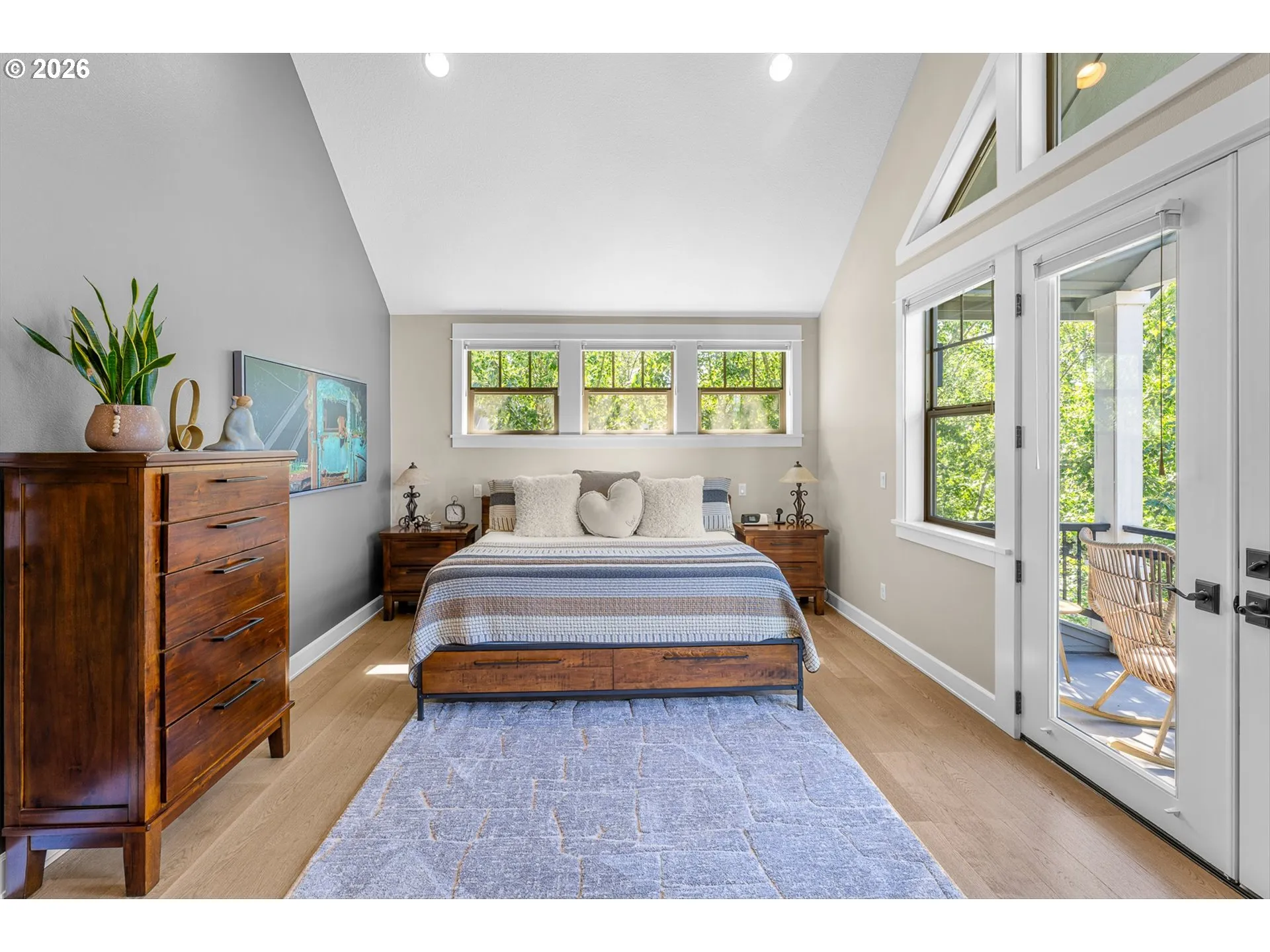 Owner's Suite Bedroom-Vaulted Ceilings