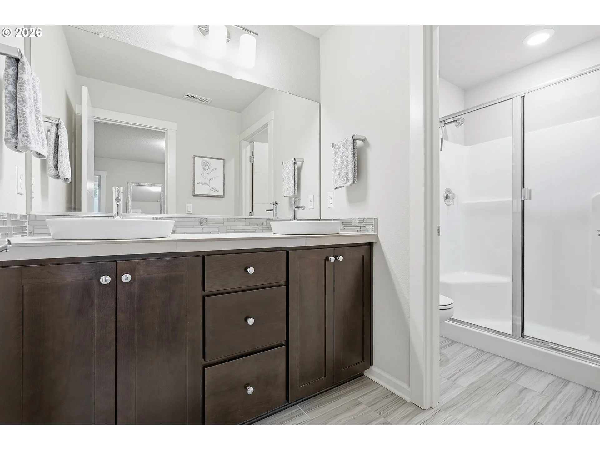 Bathroom, Attached-Double Sinks