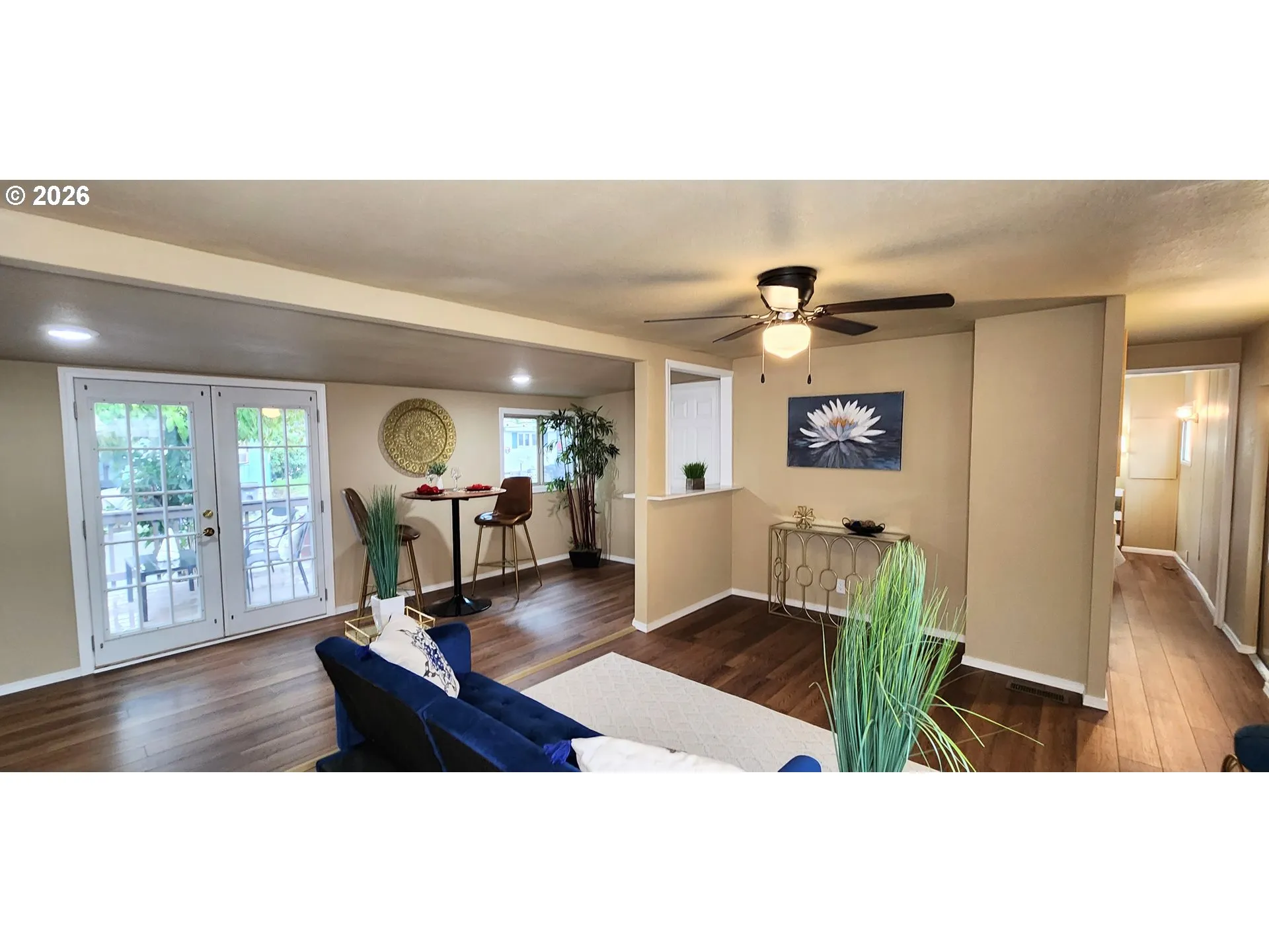 Living Room/Dining Room-Ceiling Fan
