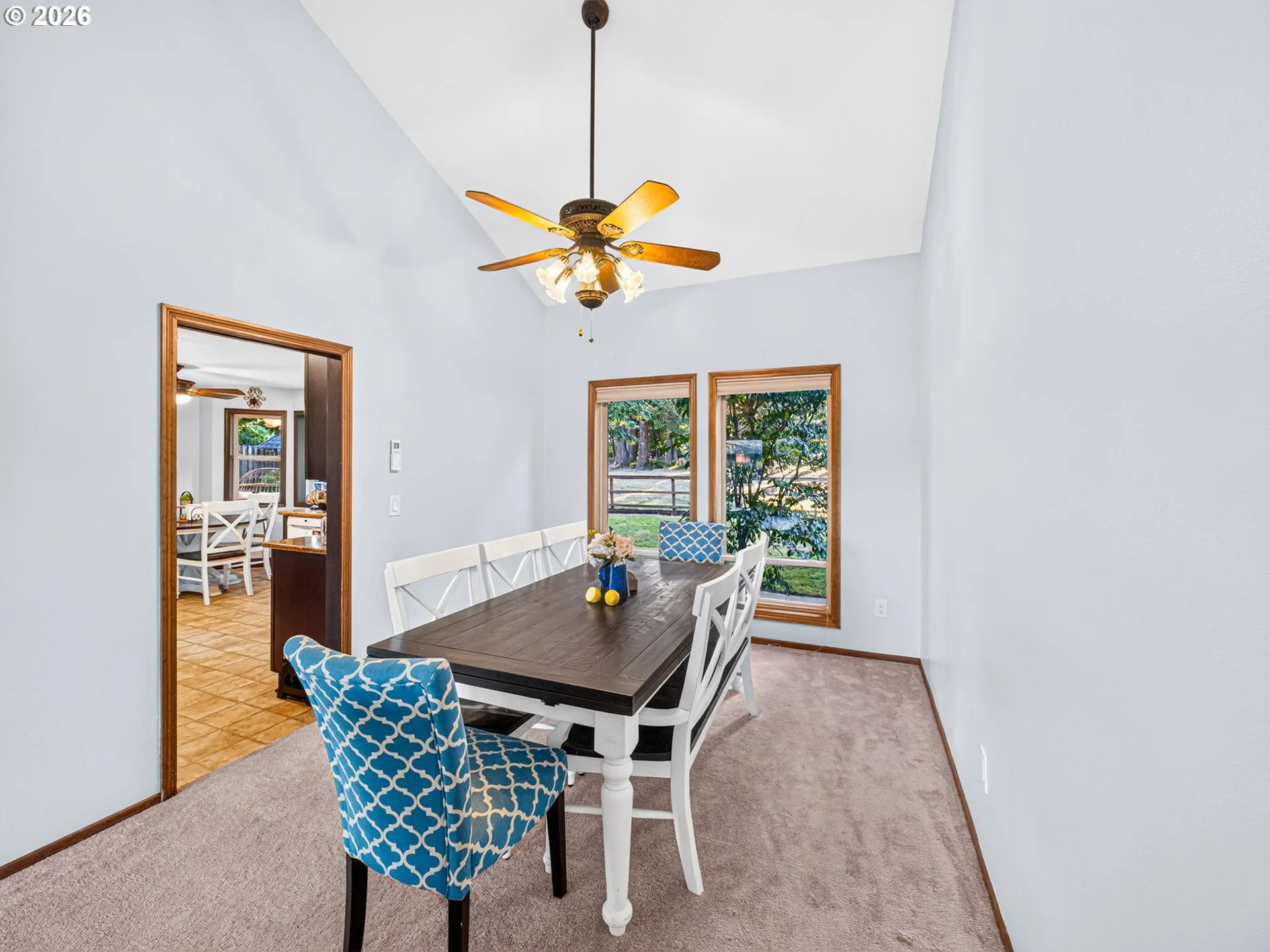 Dining Room-Vaulted Ceilings