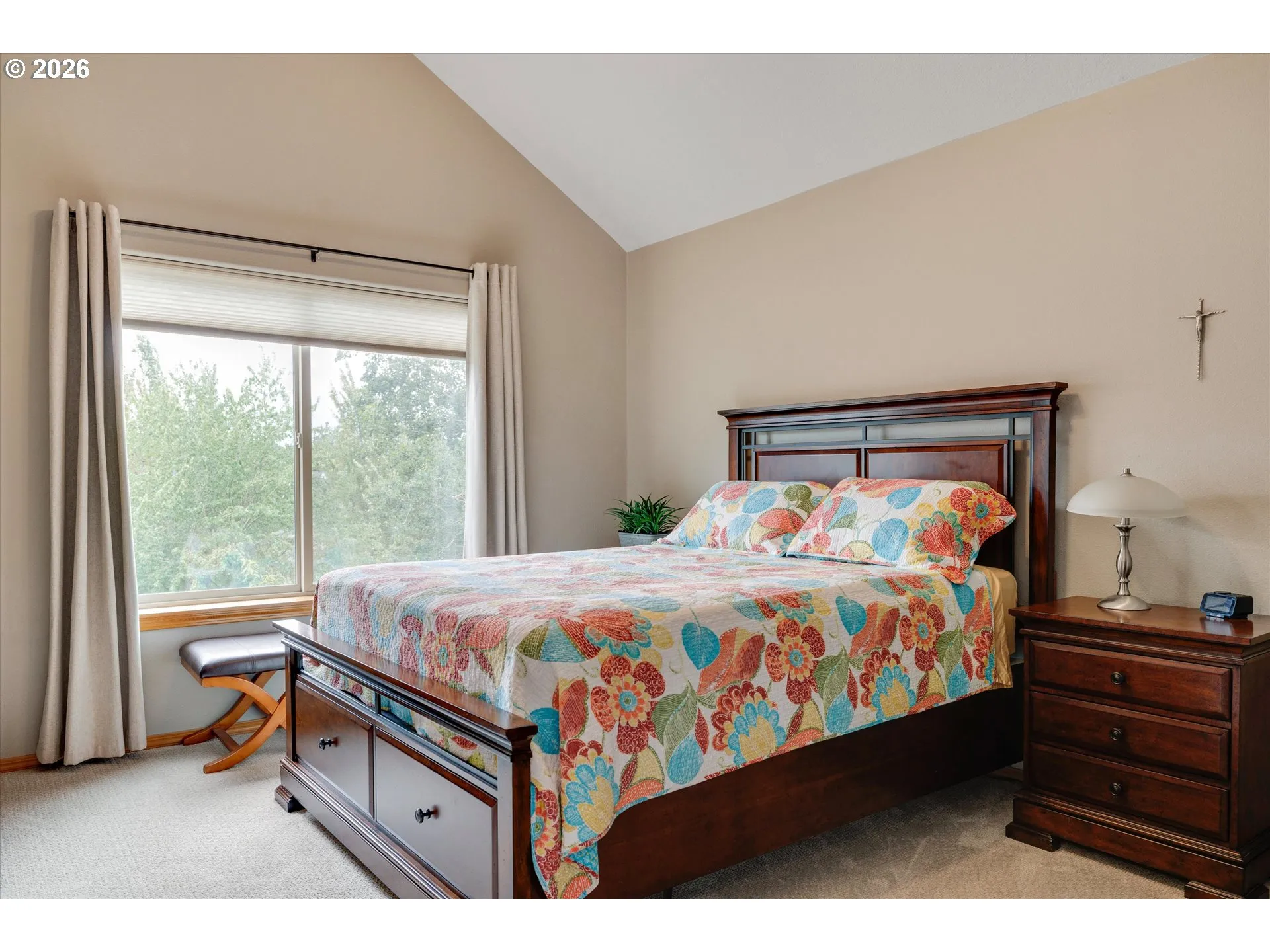 Bedroom, Primary-Vaulted Ceilings