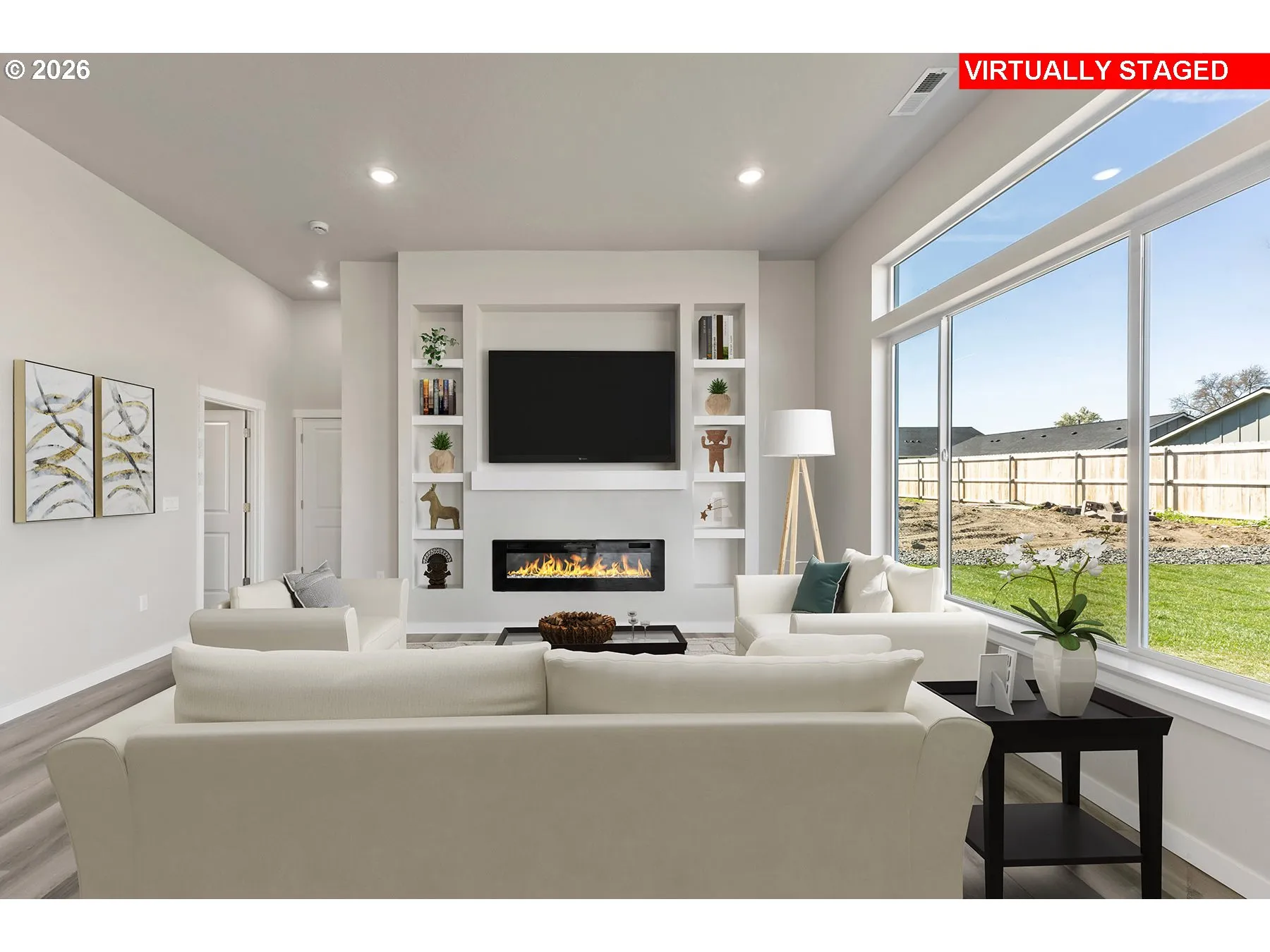 Living Room-Fireplace