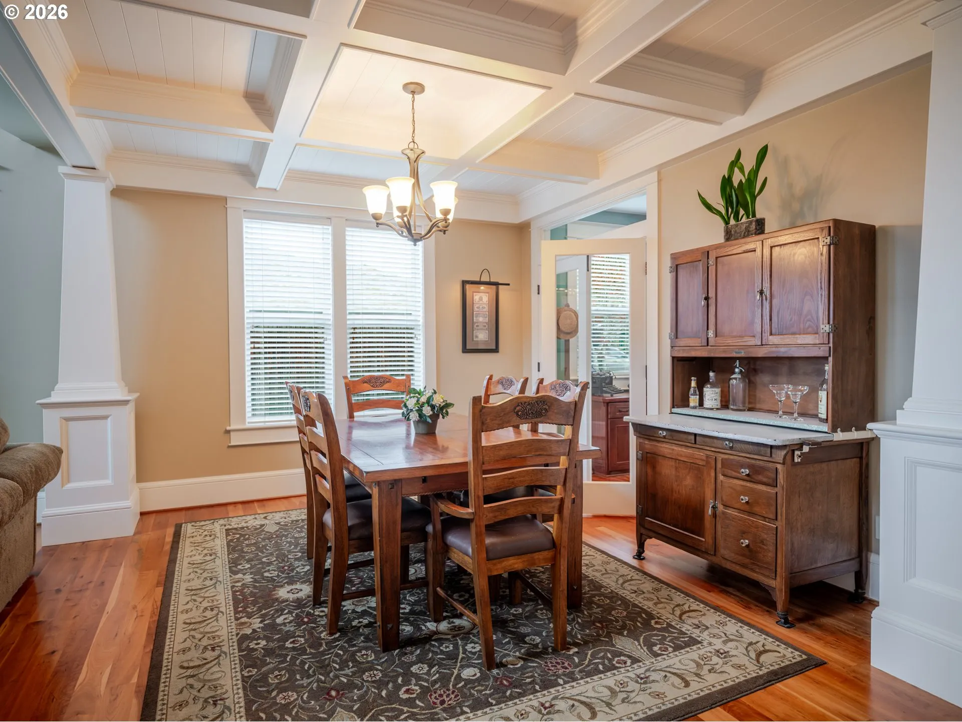 Dining Room-Coffered Ceilings