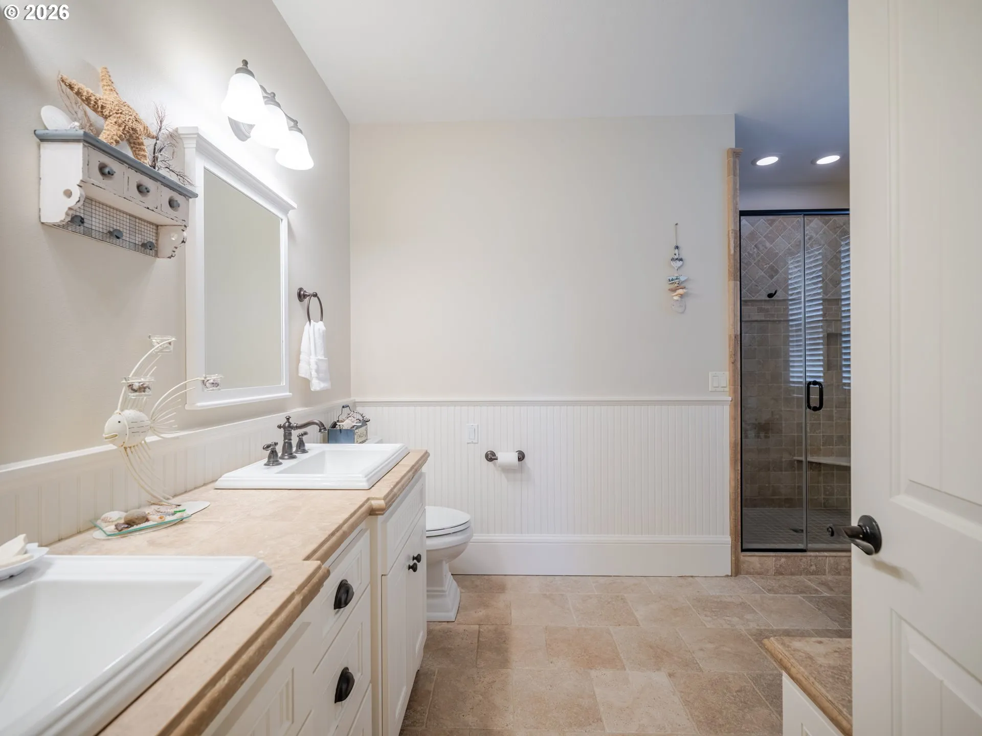 Bathroom, Attached-Double Sinks