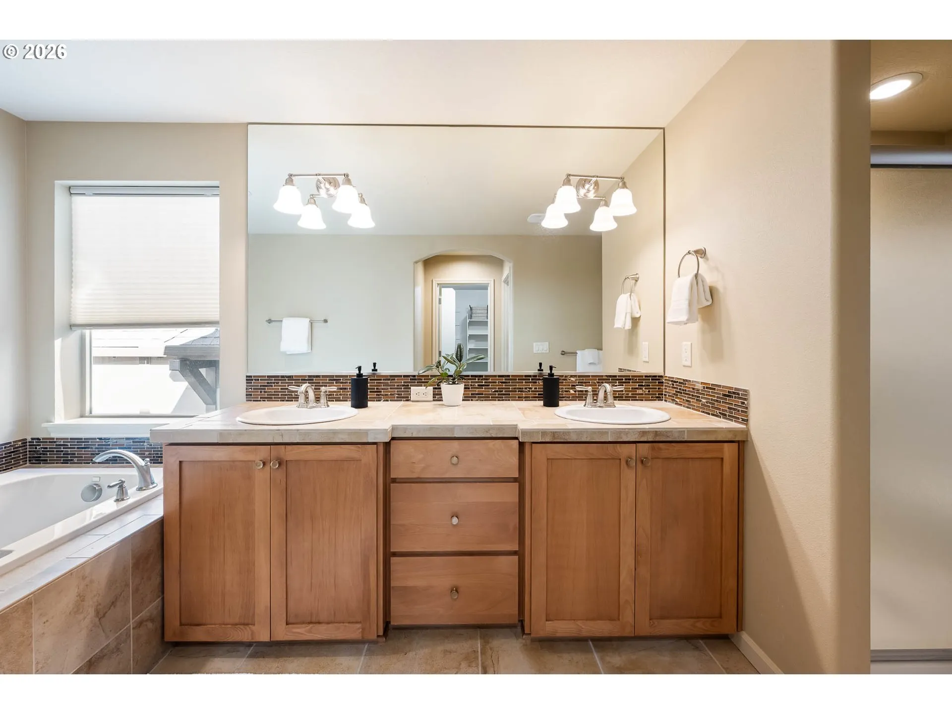 Bathroom, Attached-Double Sinks