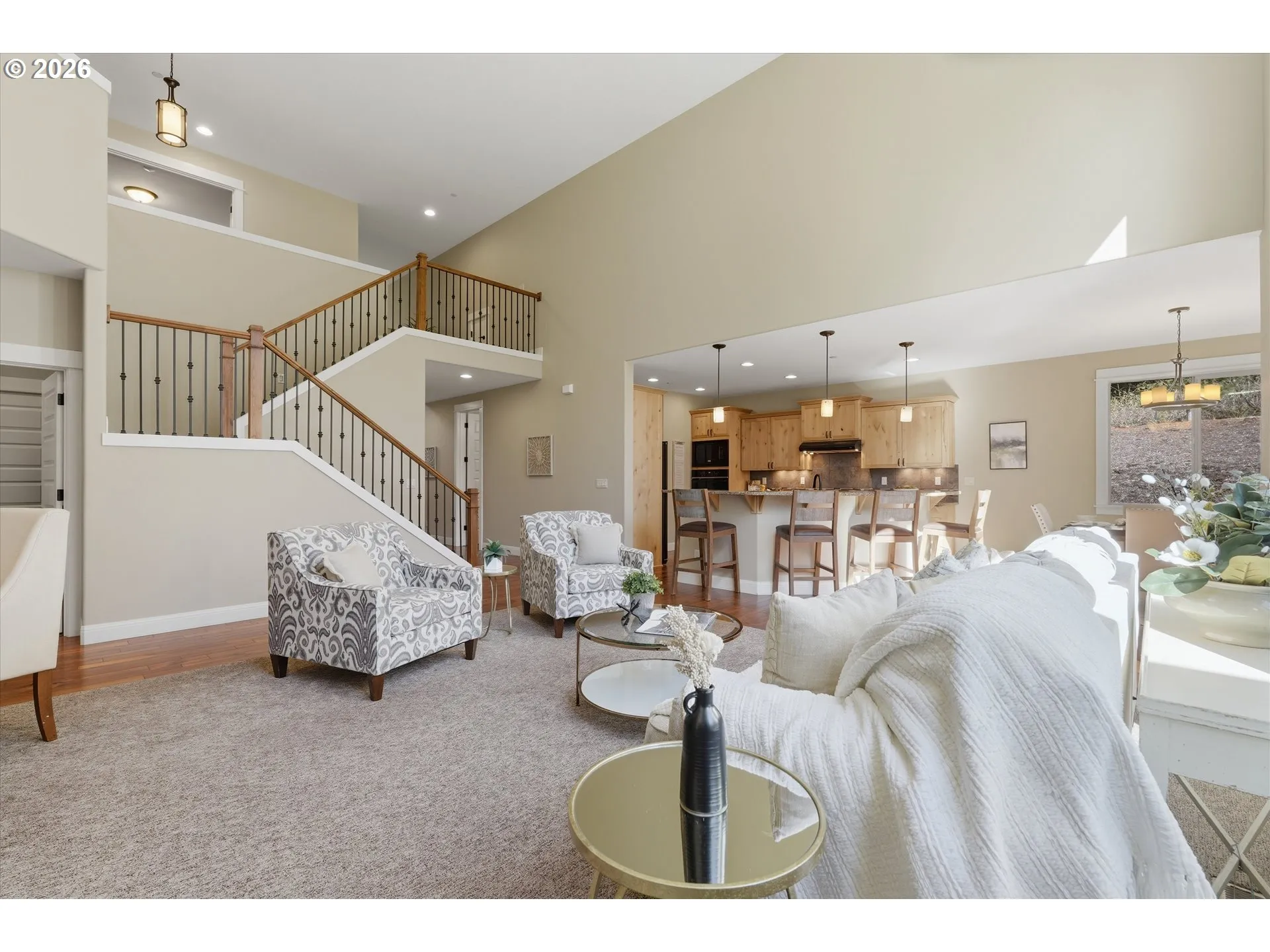 Living Room-Vaulted Ceilings