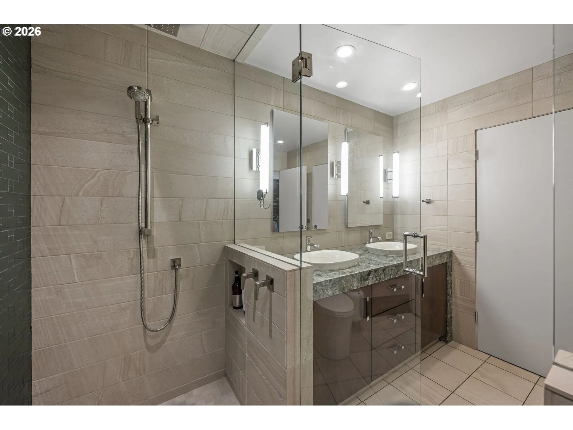 Bathroom, Attached-Double Sinks
