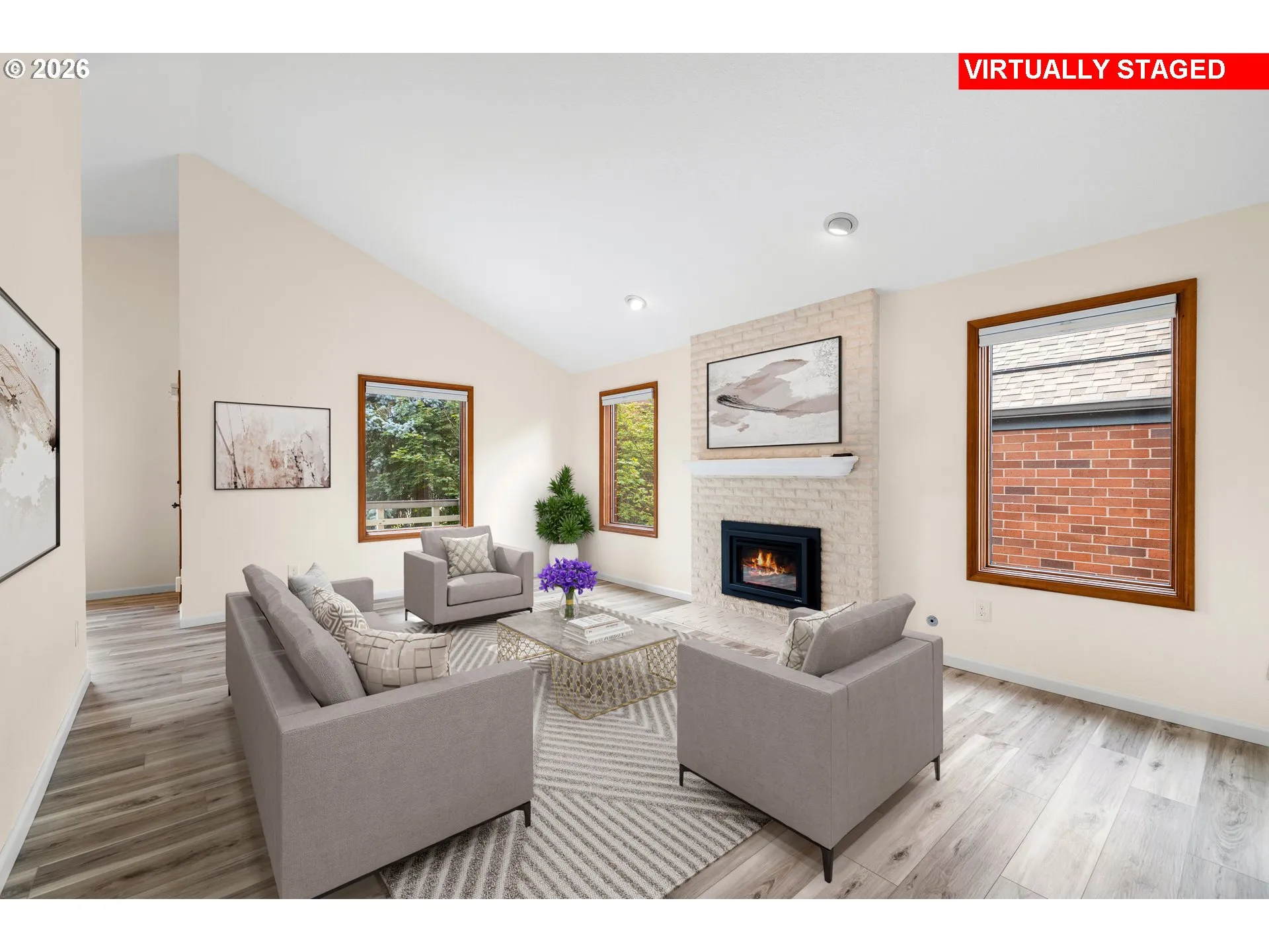 Living Room-Fireplace