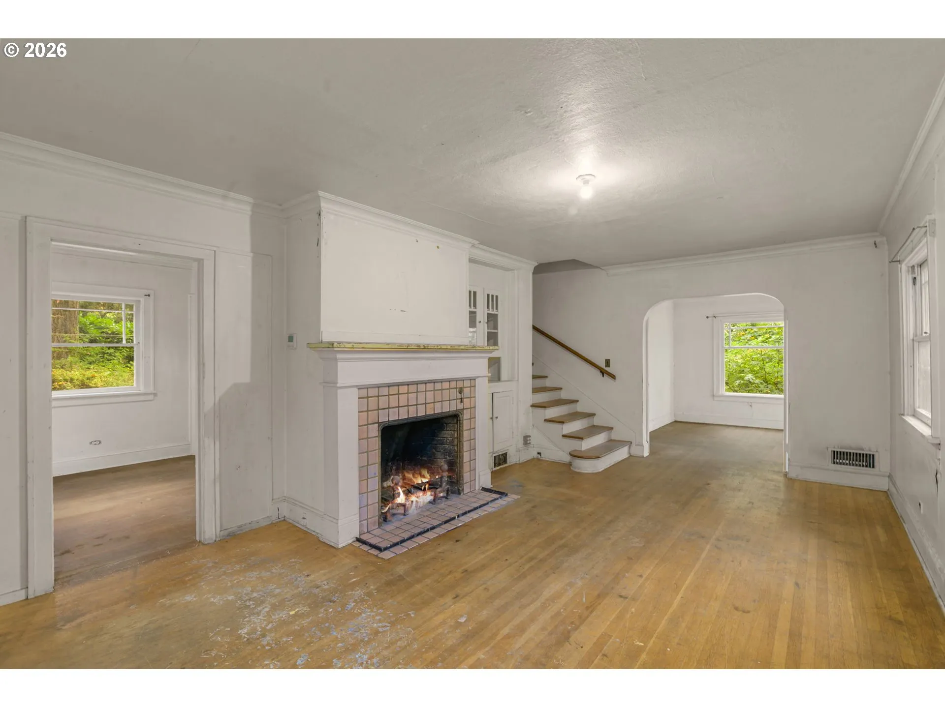 Living Room-Fireplace