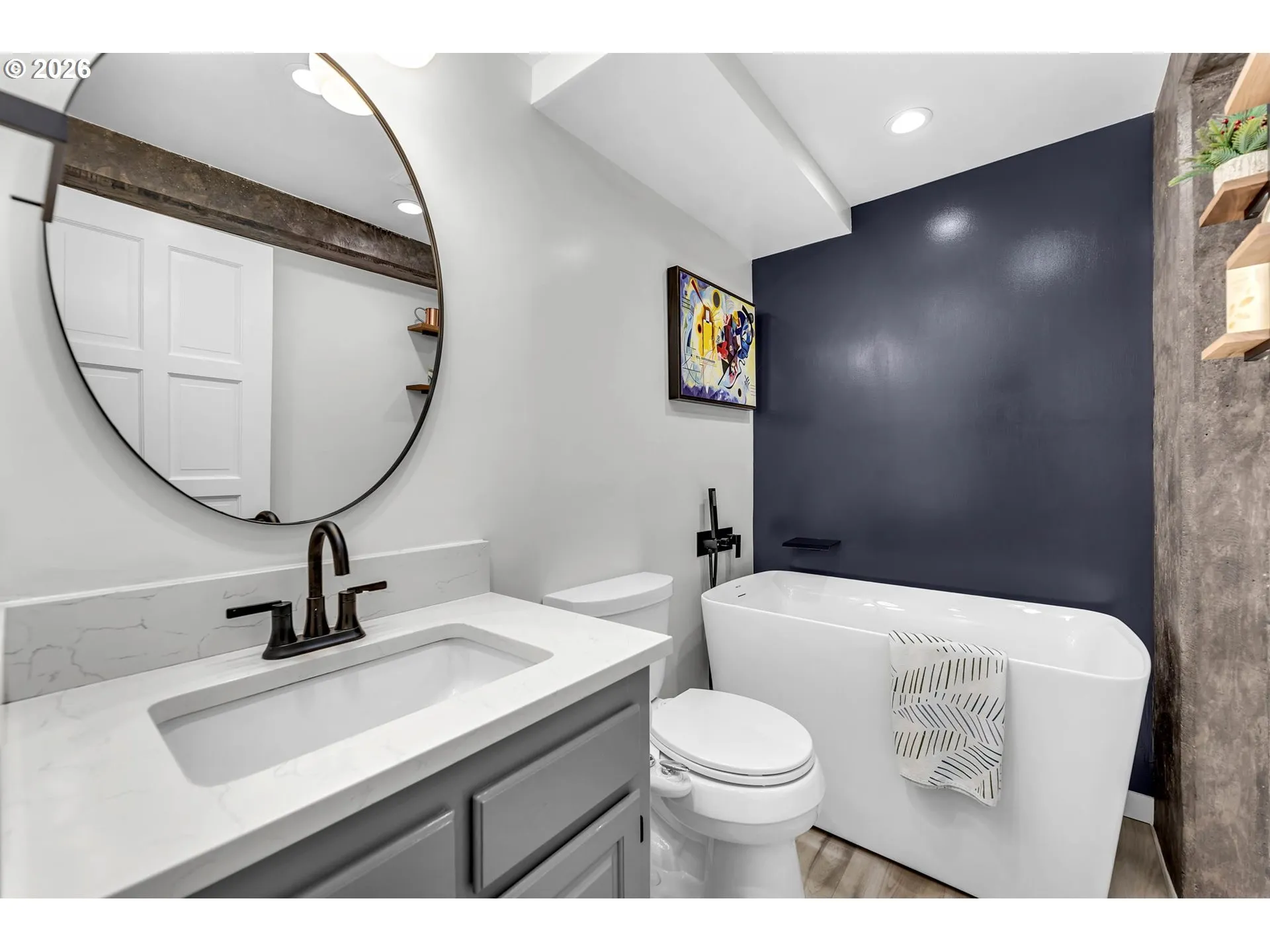 Primary Bedroom-Attached Bathroom