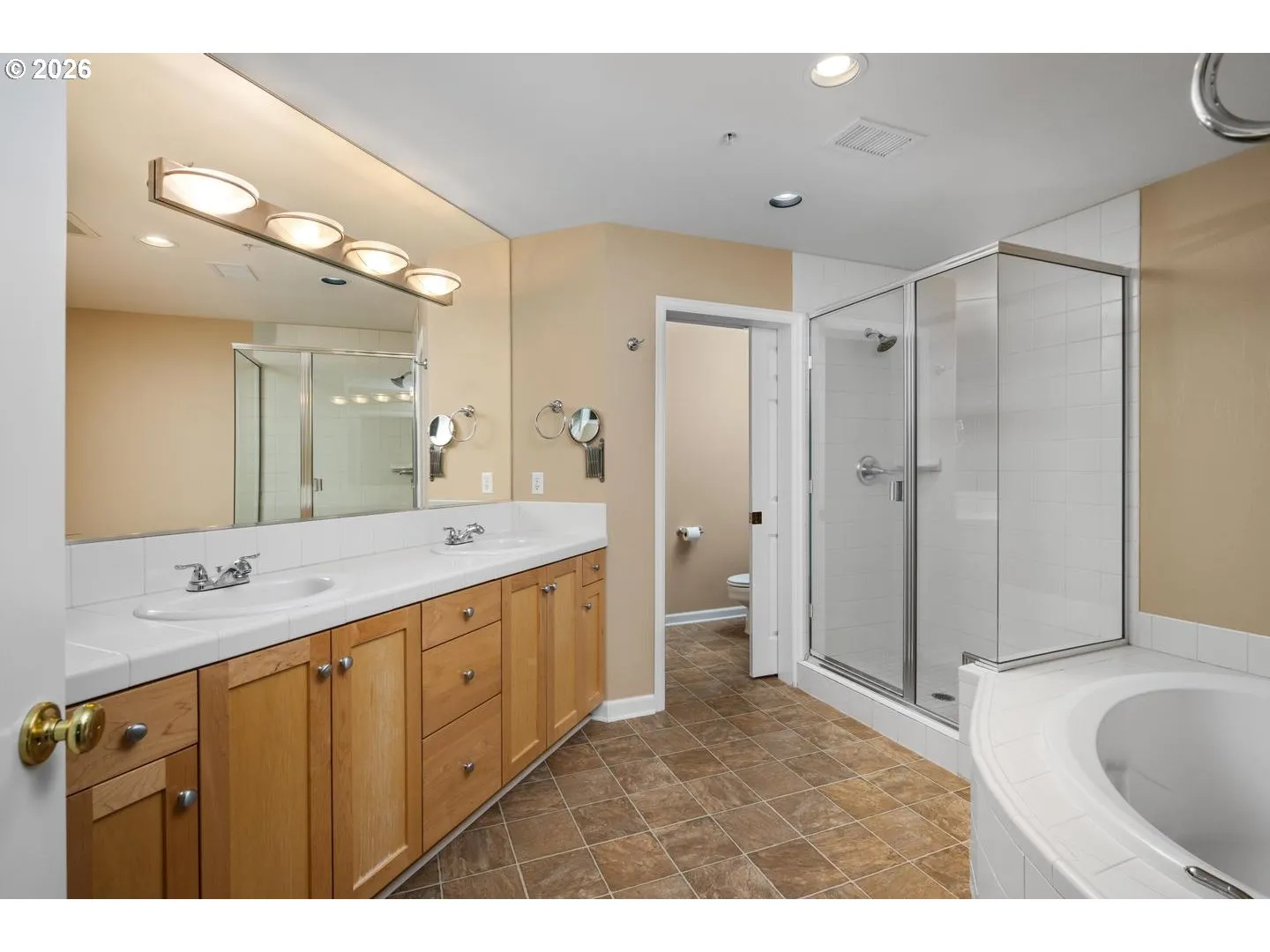 Bathroom, Attached-Double Sinks