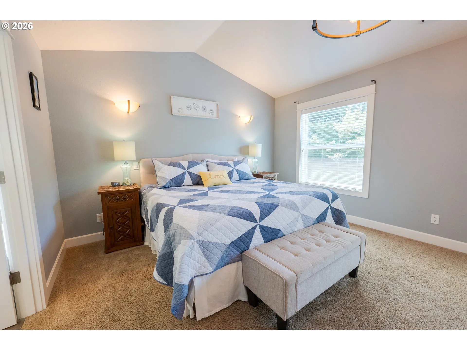Bedroom, Primary-Vaulted Ceilings