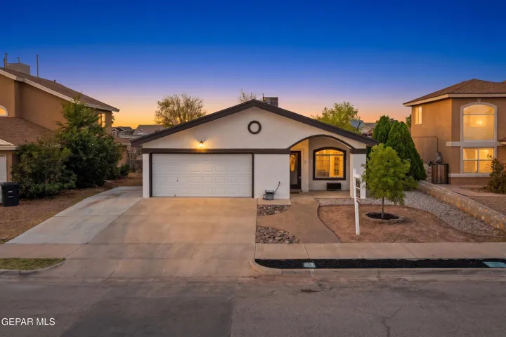 This inviting home features 3 bedrooms, 2 bathrooms, an office/flex room, and 2 living areas across a spacious open floor plan.