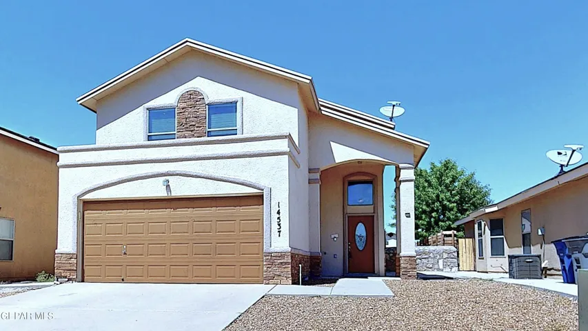 Nicely detailed with stacked stone accents.