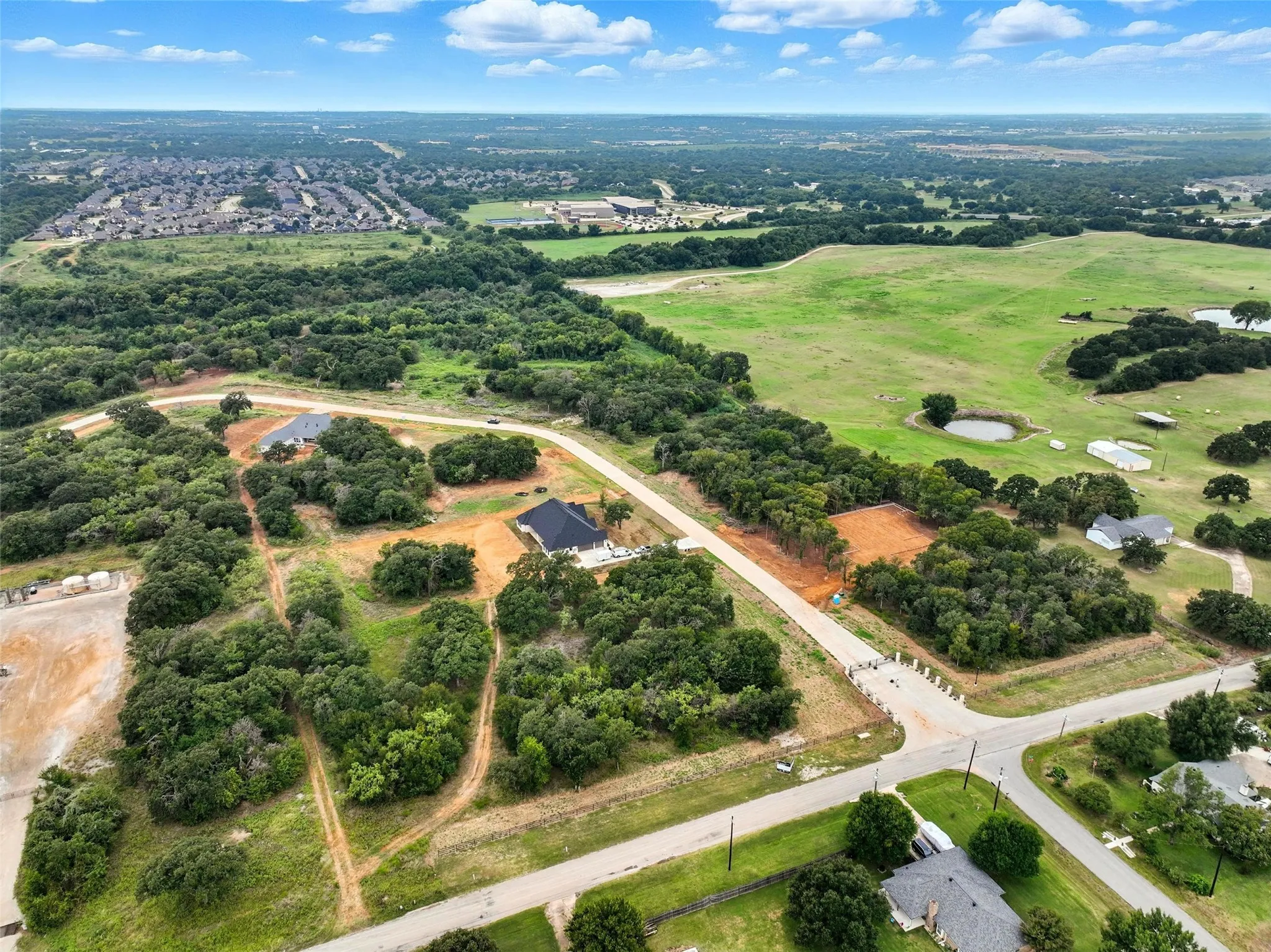 Aerial view of property's location