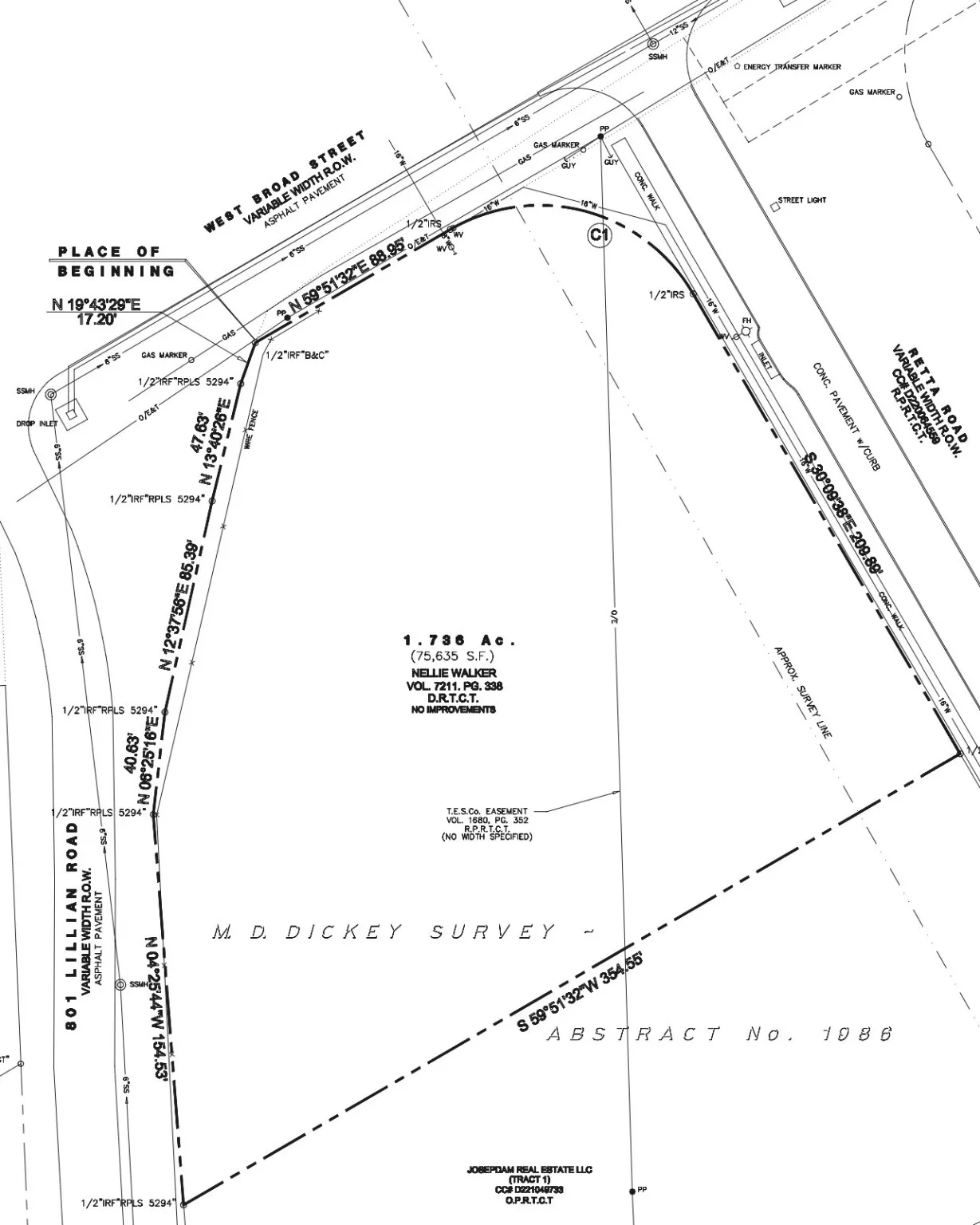 Survey map / technical document