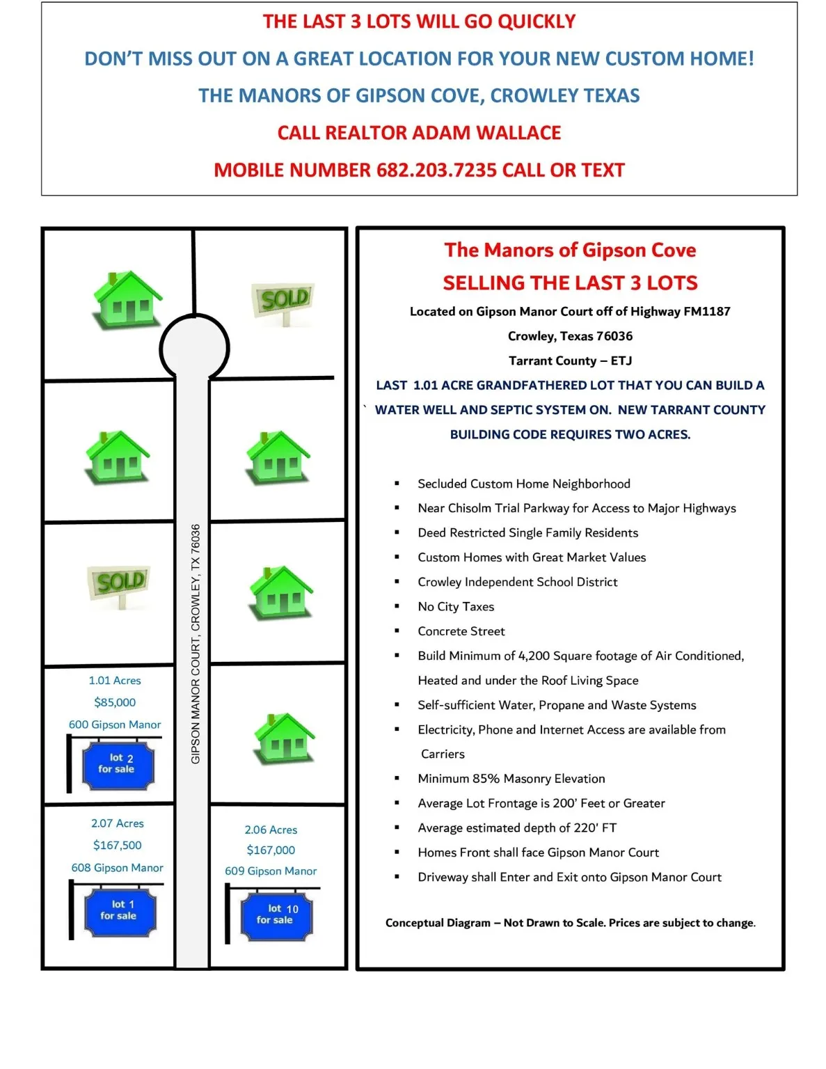 Unimproved Land For Sale in Tarrant County , 609 Gipson Manor Court, Crowley, Texas 76036, 0, 0, Garage spaces, 0 Sqft, built in 0, mls#13719138, Real Estate Agent in Crowley, Homes For Sale in Tarrant county, Homes For Sale in Crowley, Realtor in Crowley Texas, Real Estate Brokerage Independent Realty Texas, Luminita Cordes Realtor