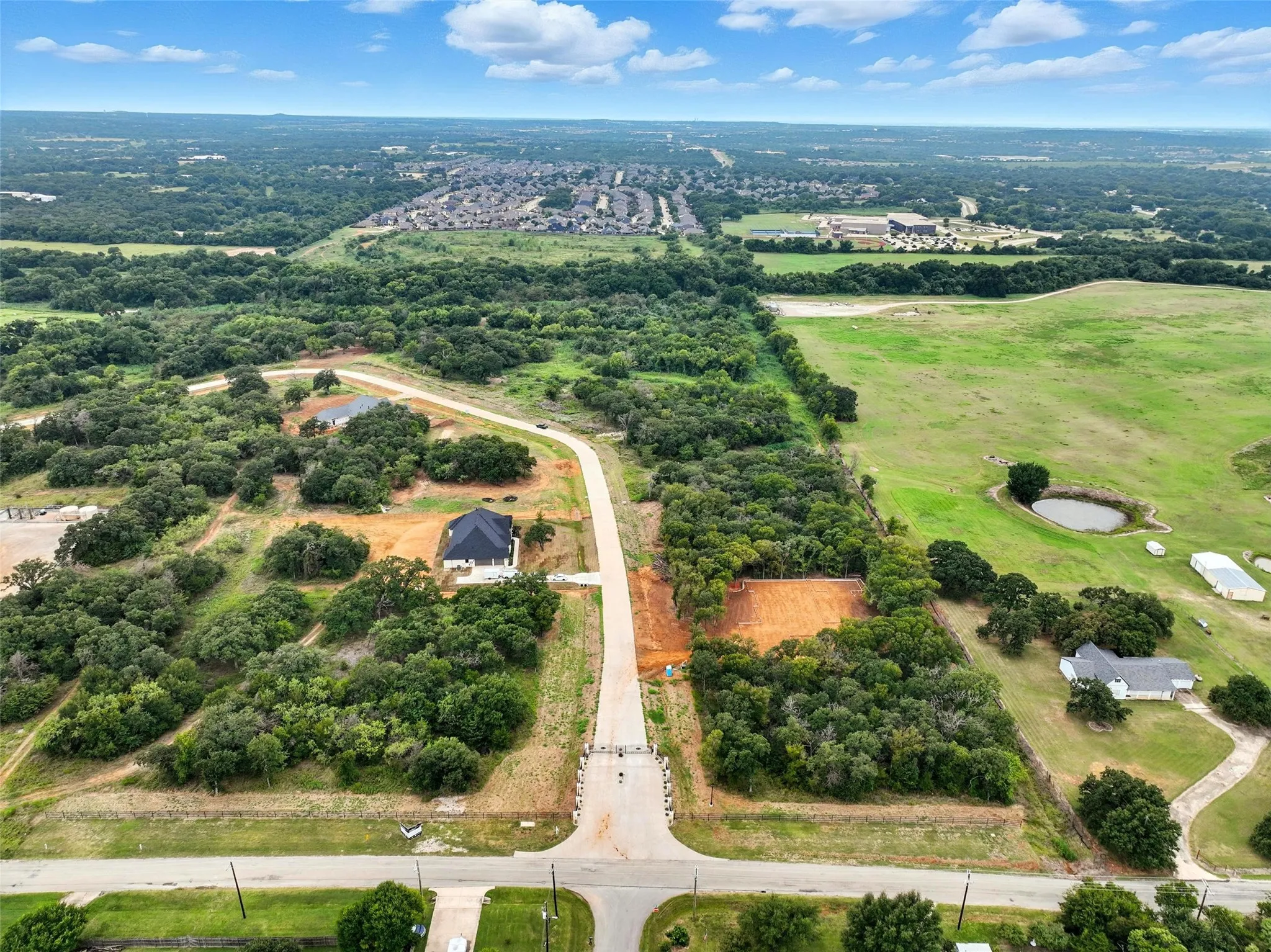 Aerial view of property's location