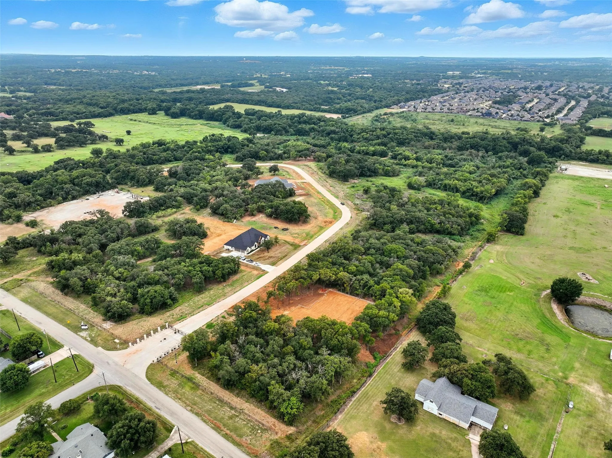 Aerial overview of property's location