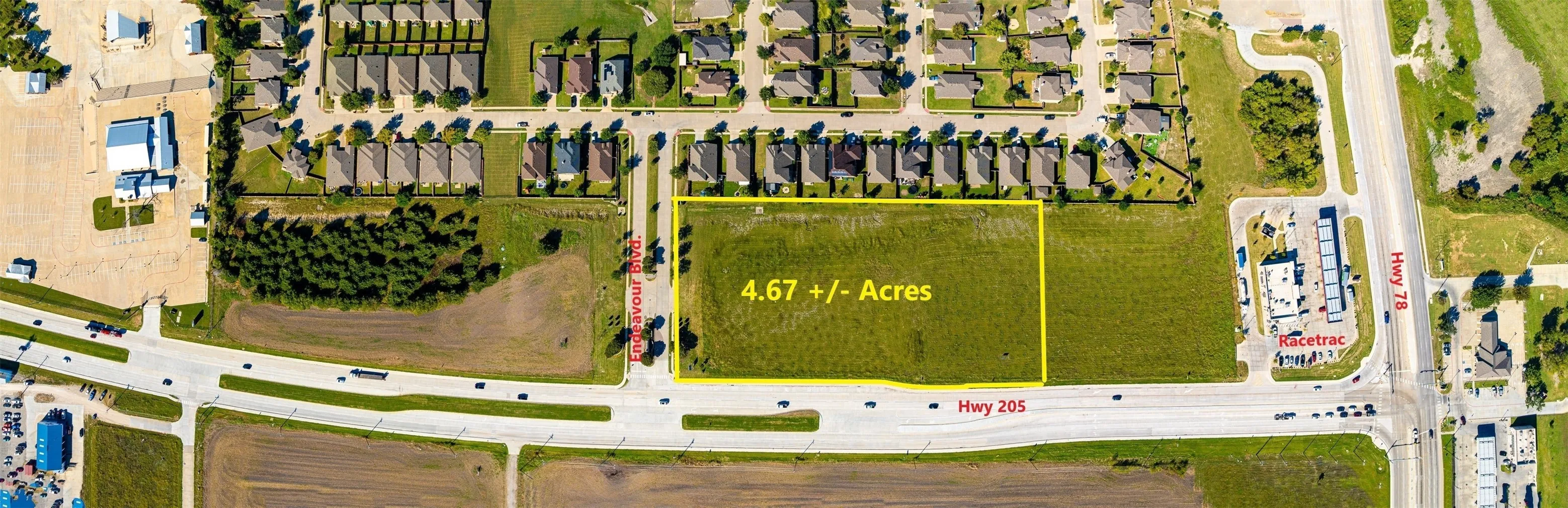 Map / location with property parcel outlined