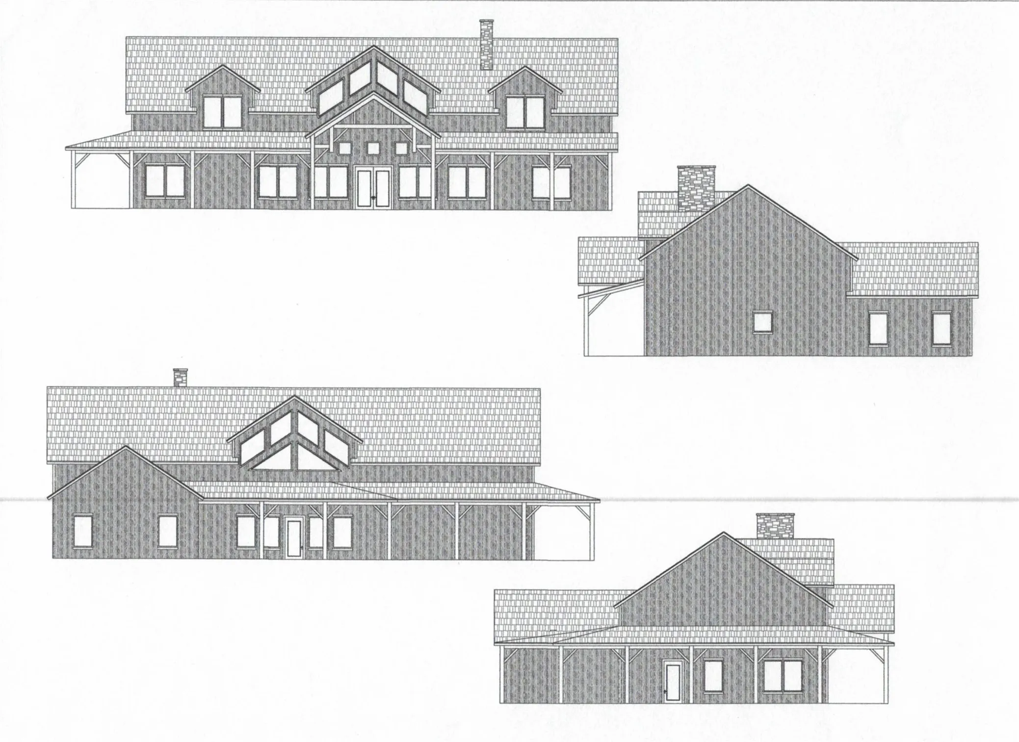 Floor Plan Elevation Photos 7503 Total Square Foot under roof