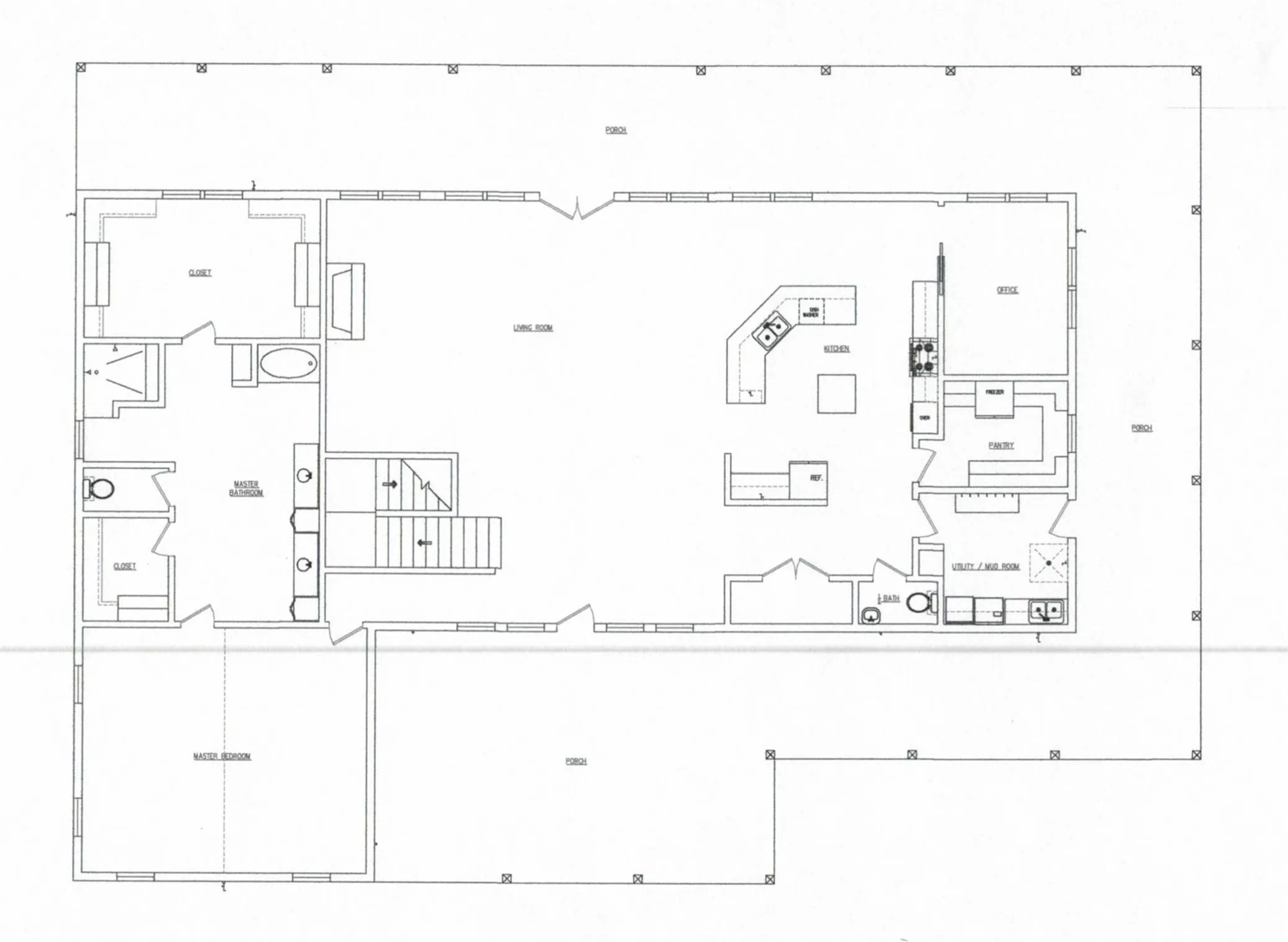 Floor Plan First Level 7503 Total Square Foot under roof