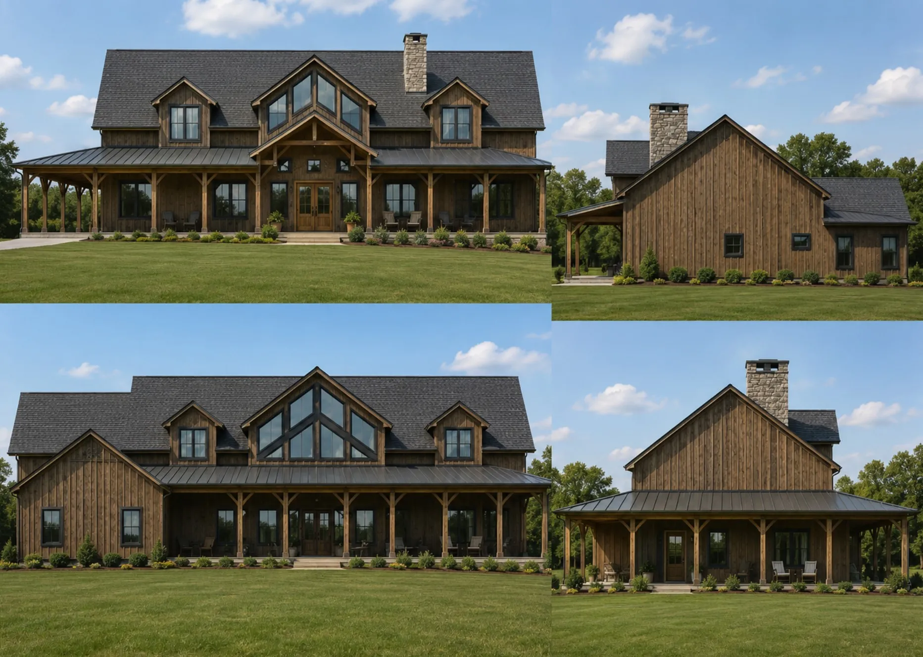 Elevation Rendering option 2 of Property Listing Media. Exterior elevations of the property from multiple perspectives