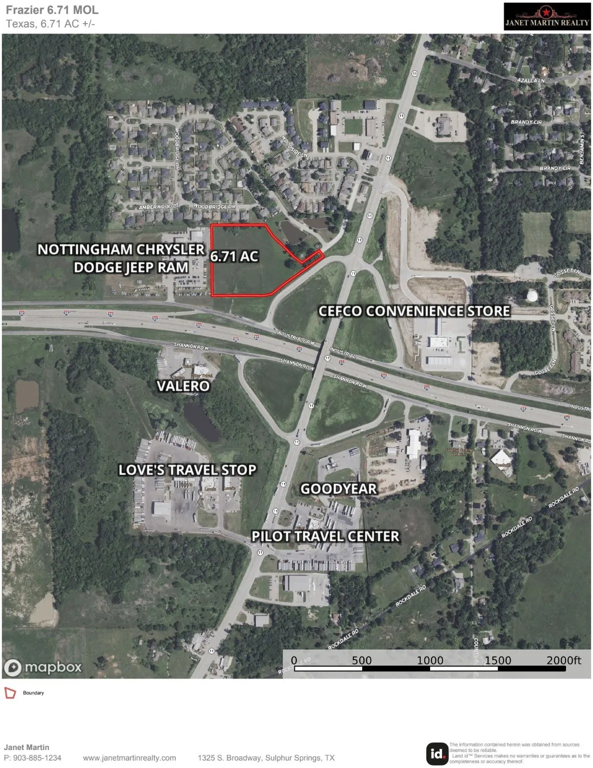 Unimproved Land For Sale in Hopkins County , 6.71AC INTERSTATE HWY 30 Corner, Sulphur Springs, Texas 75482, 0, 0, Garage spaces, 0 Sqft, built in 0, mls#20331591, Real Estate Agent in Sulphur Springs, Homes For Sale in Hopkins county, Homes For Sale in Sulphur Springs, Realtor in Sulphur Springs Texas, Real Estate Brokerage Independent Realty Texas, Luminita Cordes Realtor