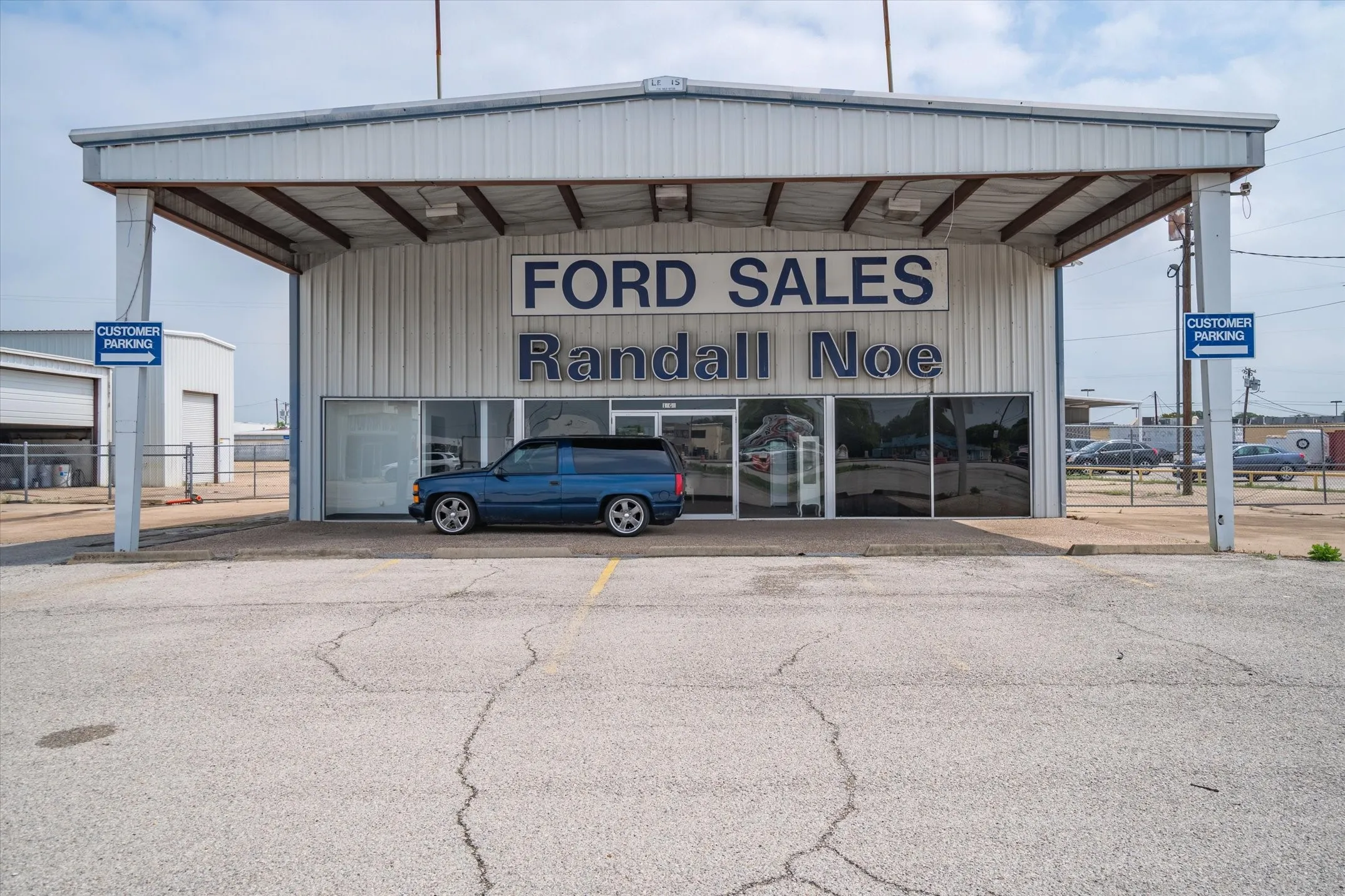 Primary sales office with administrative offices on both first and second floors.